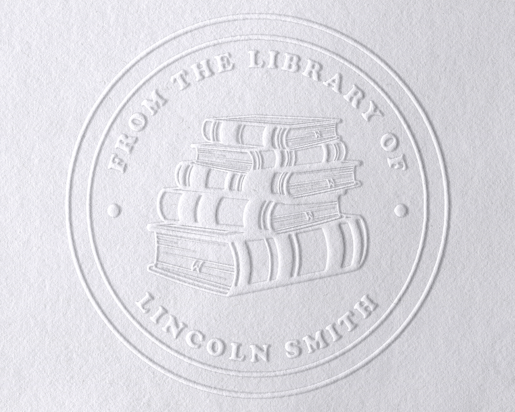 Floral Book Personalized Book Embosser - JL-Book39