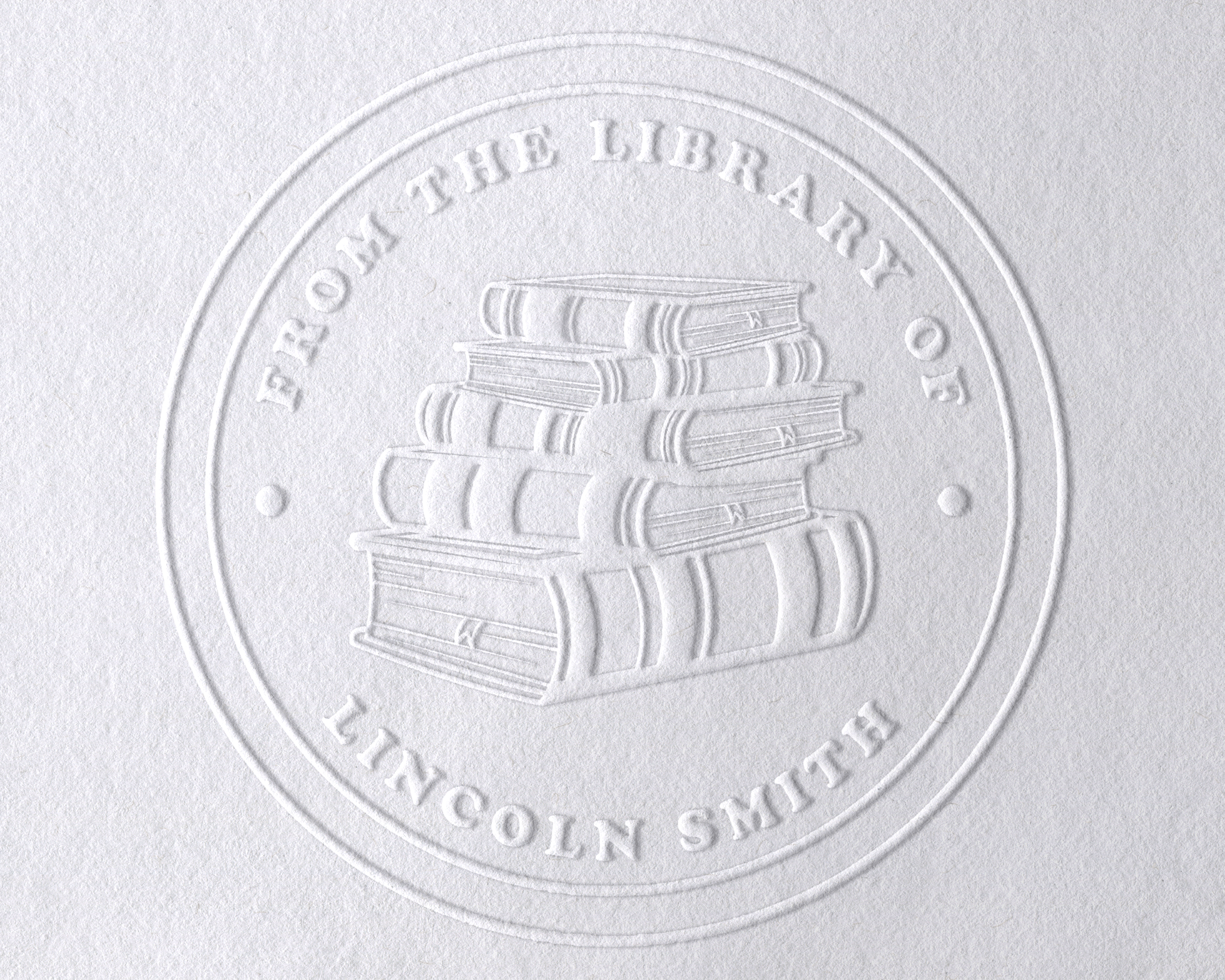 Floral Book Personalized Book Embosser - JL-Book39