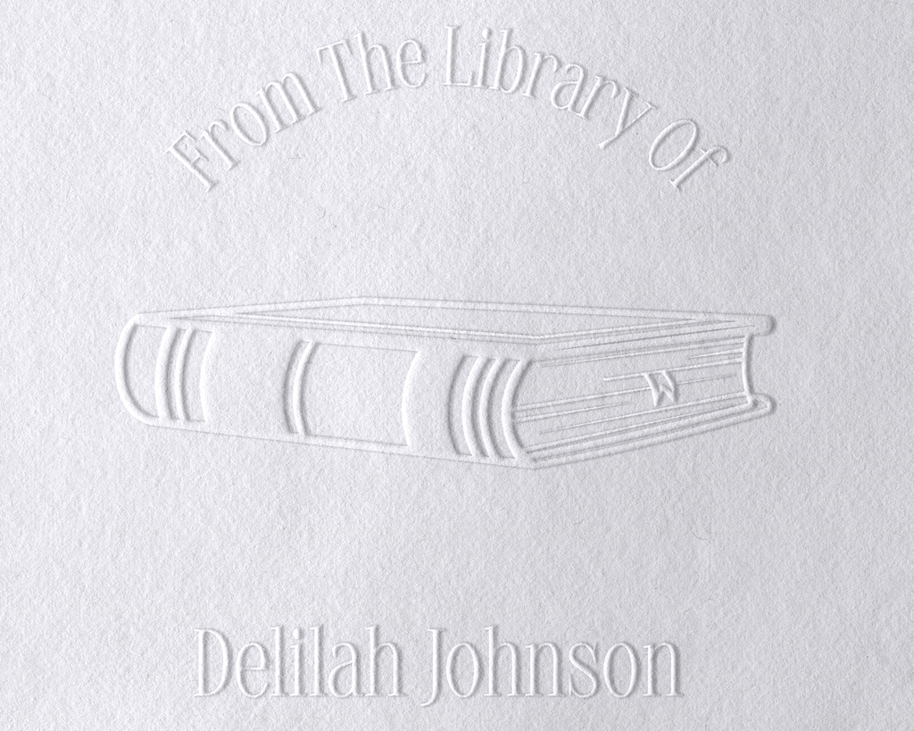 Floral Book Personalized Book Embosser - JL-Book40