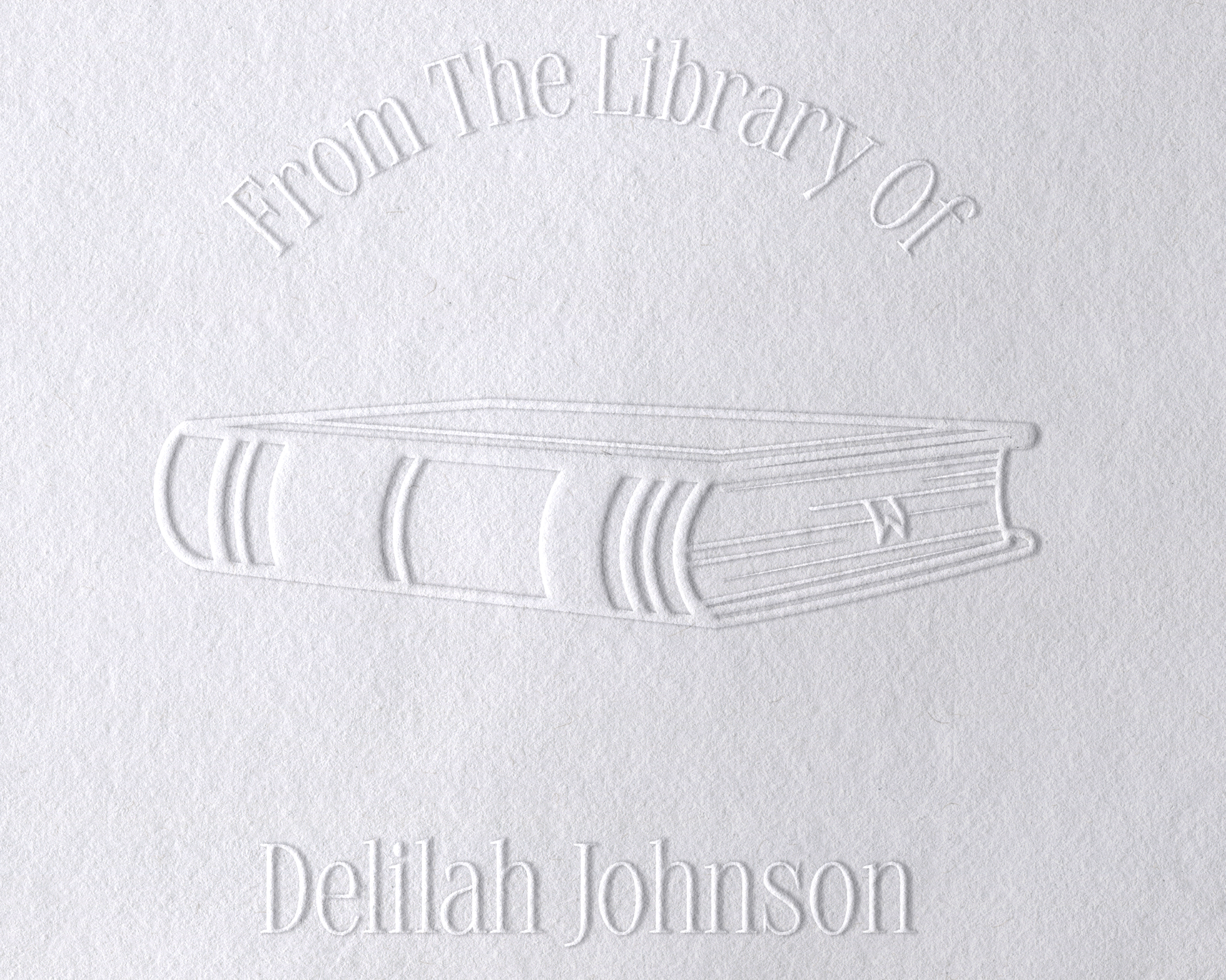 Floral Book Personalized Book Embosser - JL-Book40