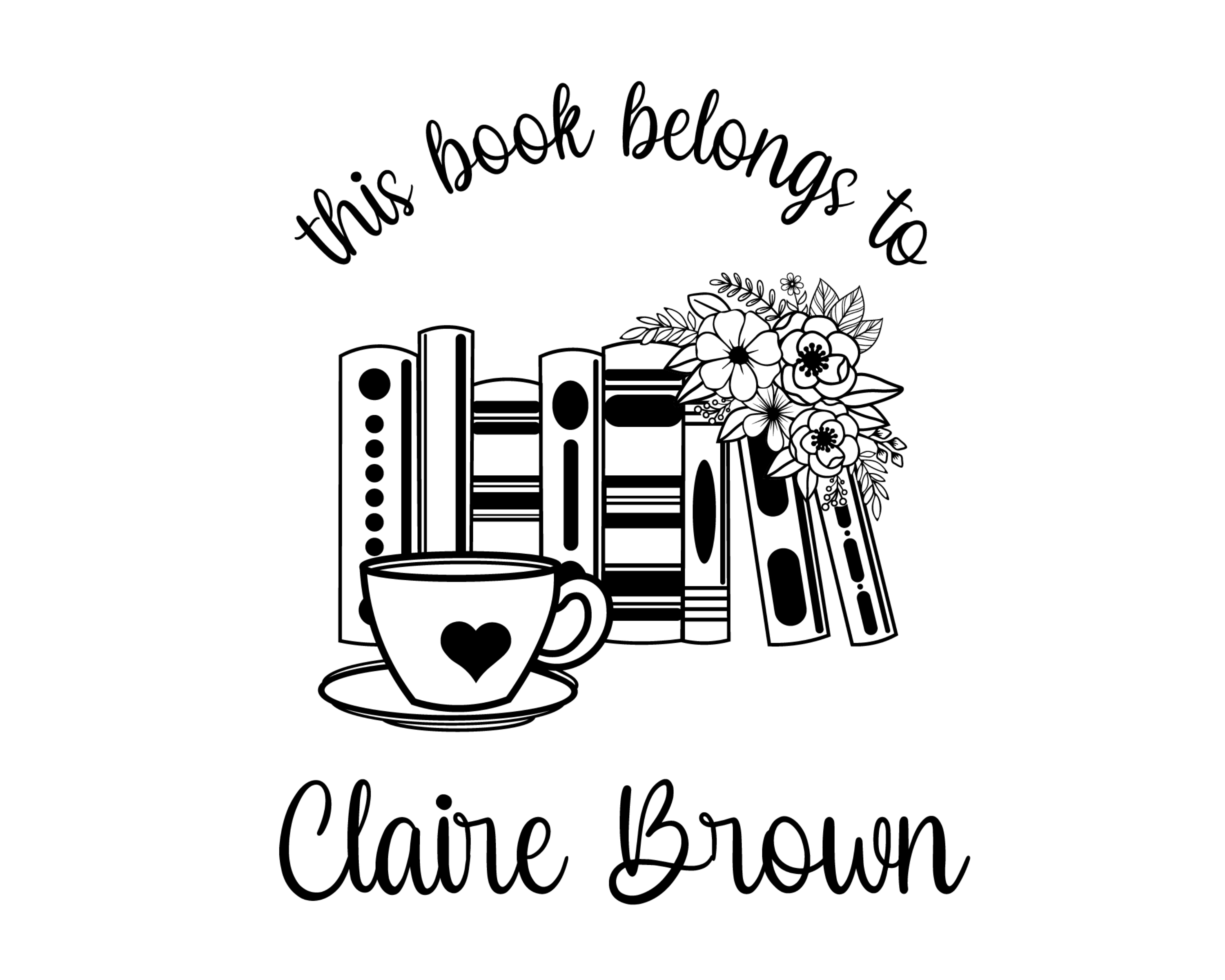 Personalized Book Self Ink Stamp - JL-Book41