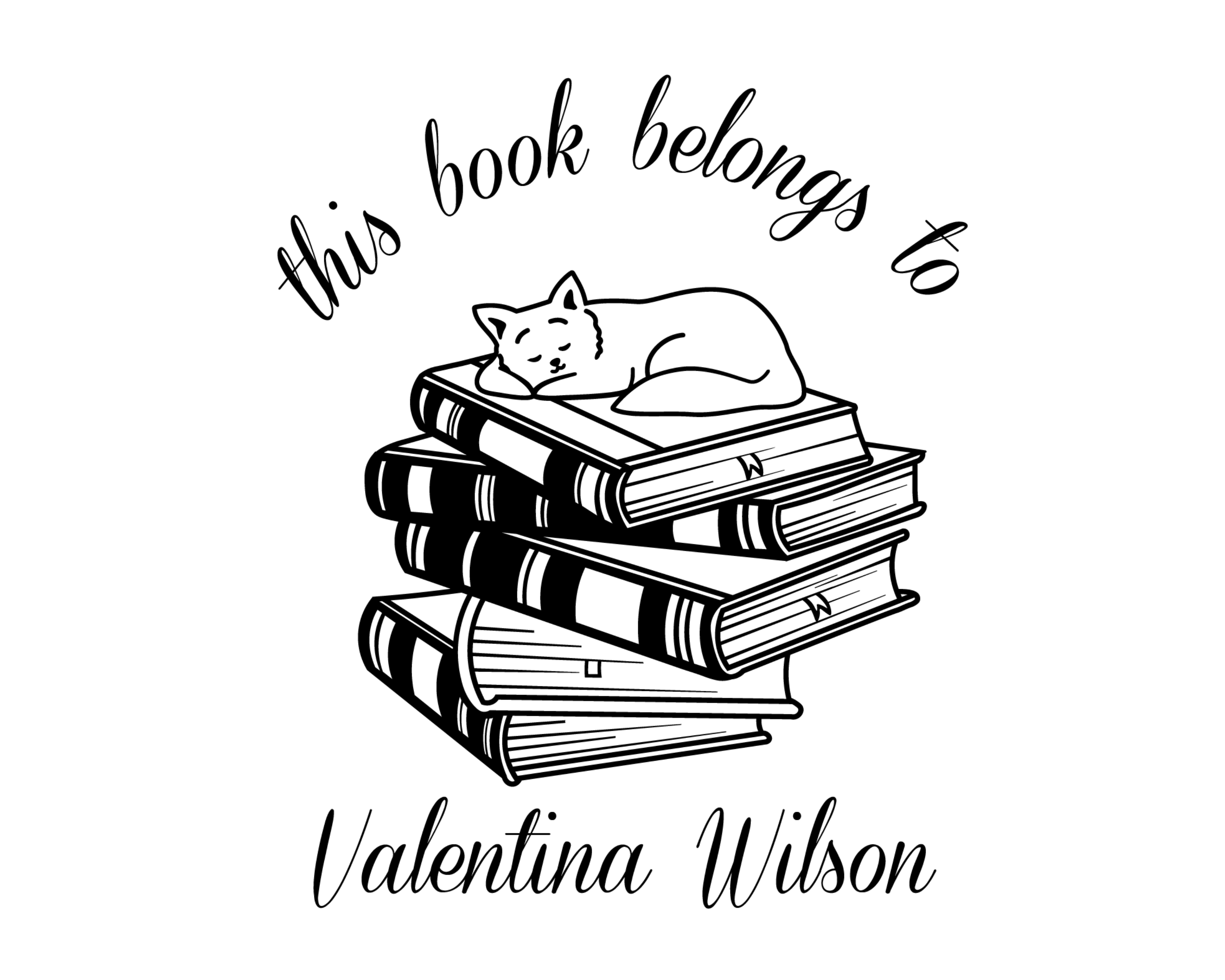 Personalized Book Self Ink Stamp - JL-Book49