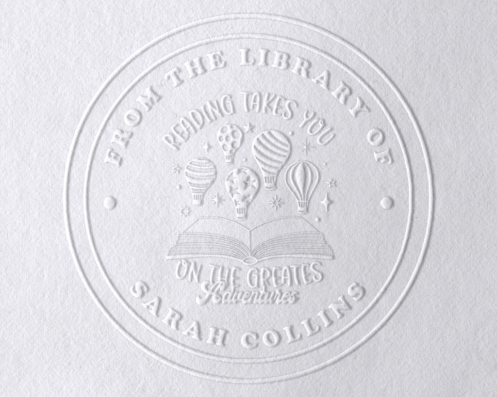 Floral Book Personalized Book Embosser - JL-Book4