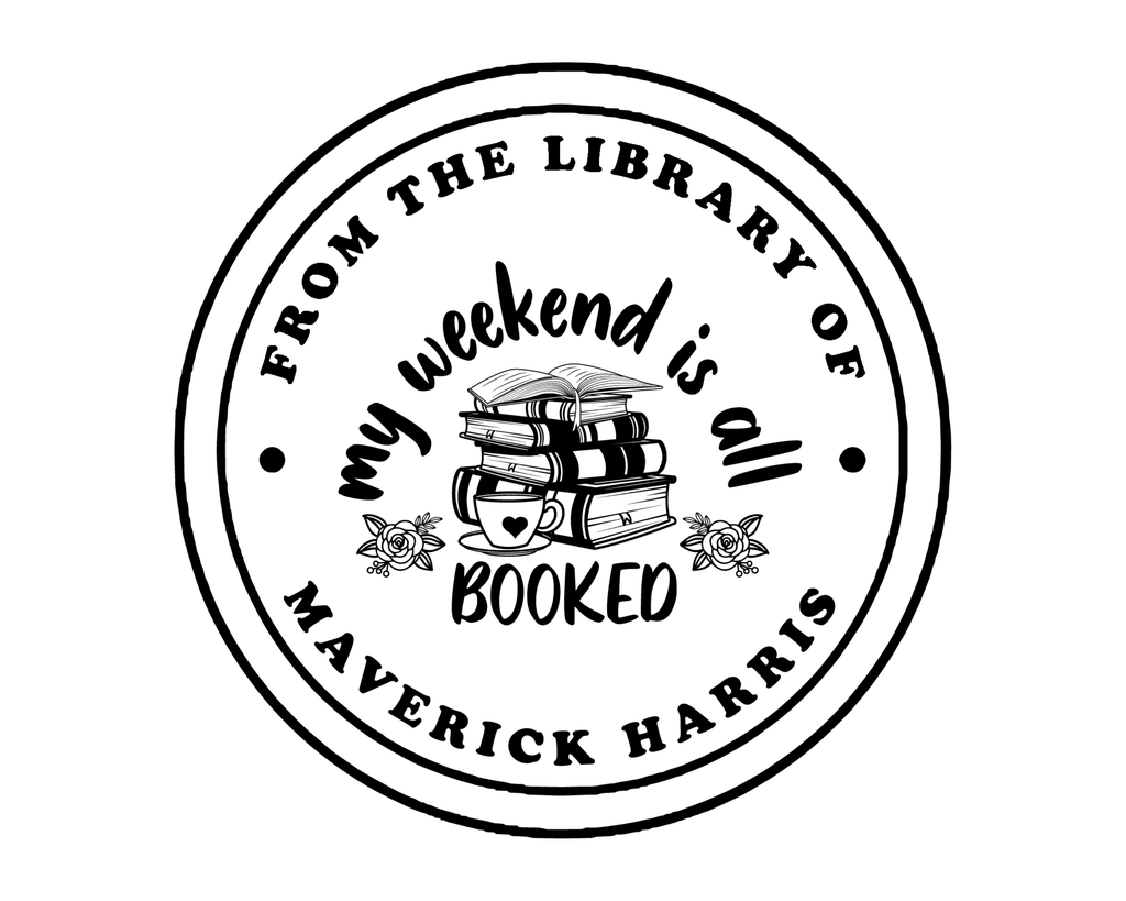 Personalized Book Wooden Handle Stamp - JL-Book60