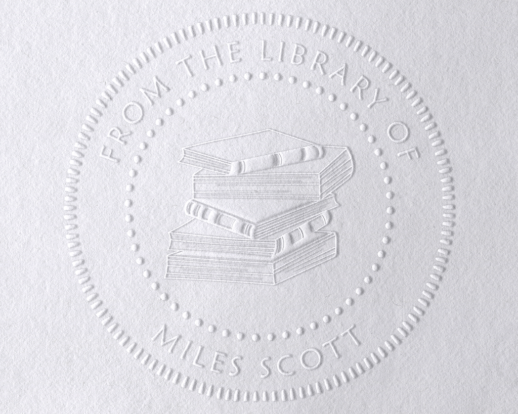 Floral Book Personalized Book Embosser - JL-Book65