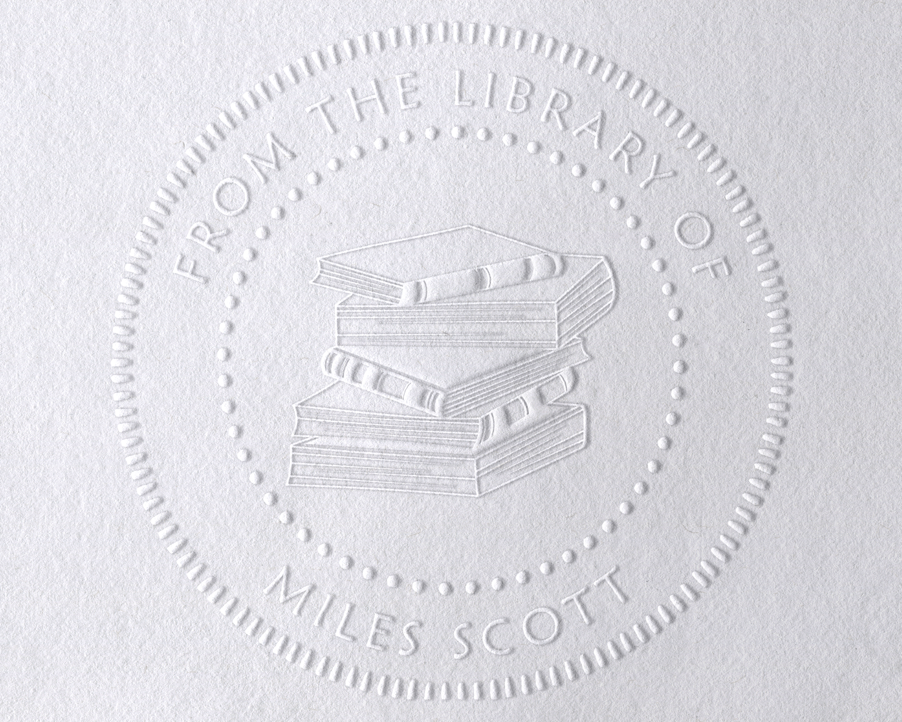 Floral Book Personalized Book Embosser - JL-Book65