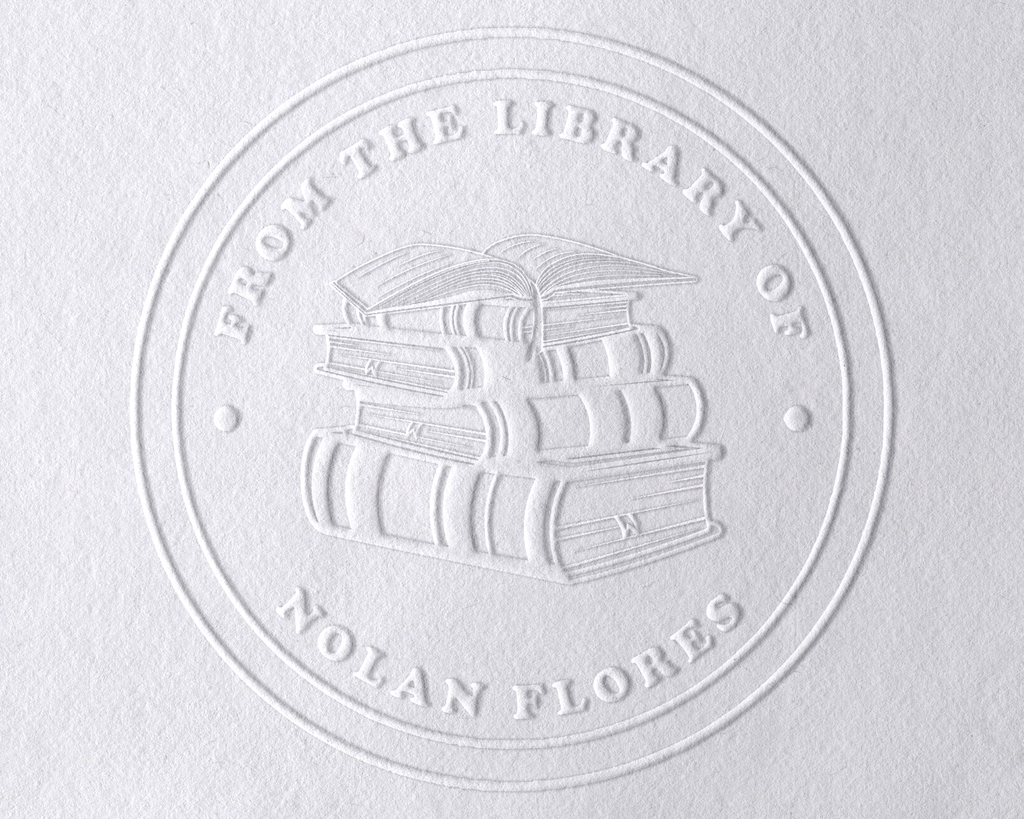 Floral Book Personalized Book Embosser - JL-Book67