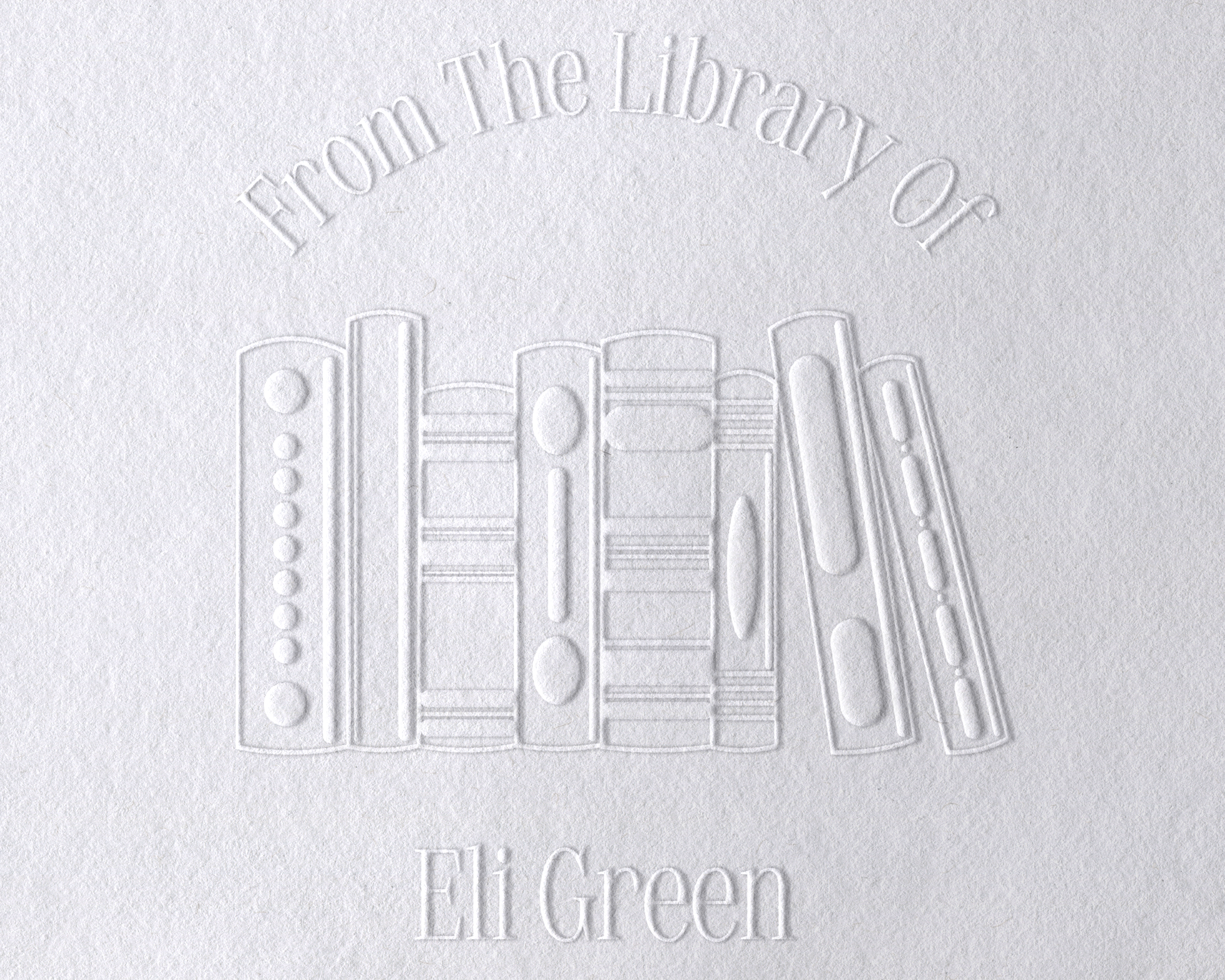 Floral Book Personalized Book Embosser - JL-Book68