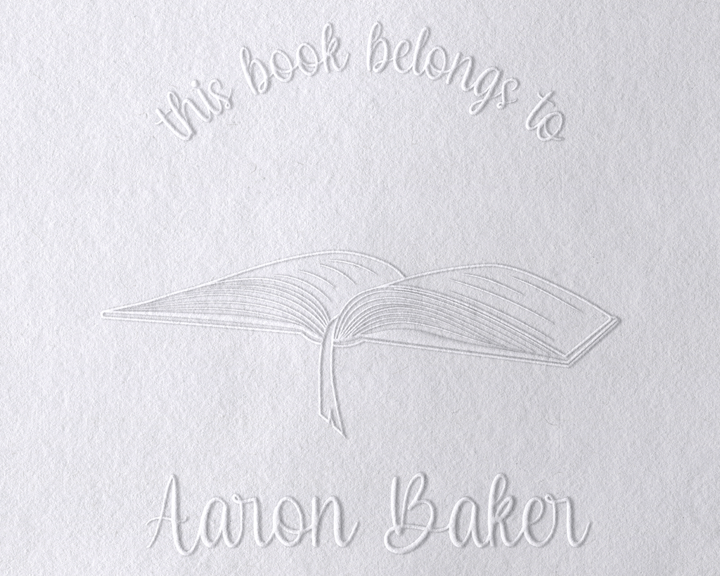 Floral Book Personalized Book Embosser - JL-Book69