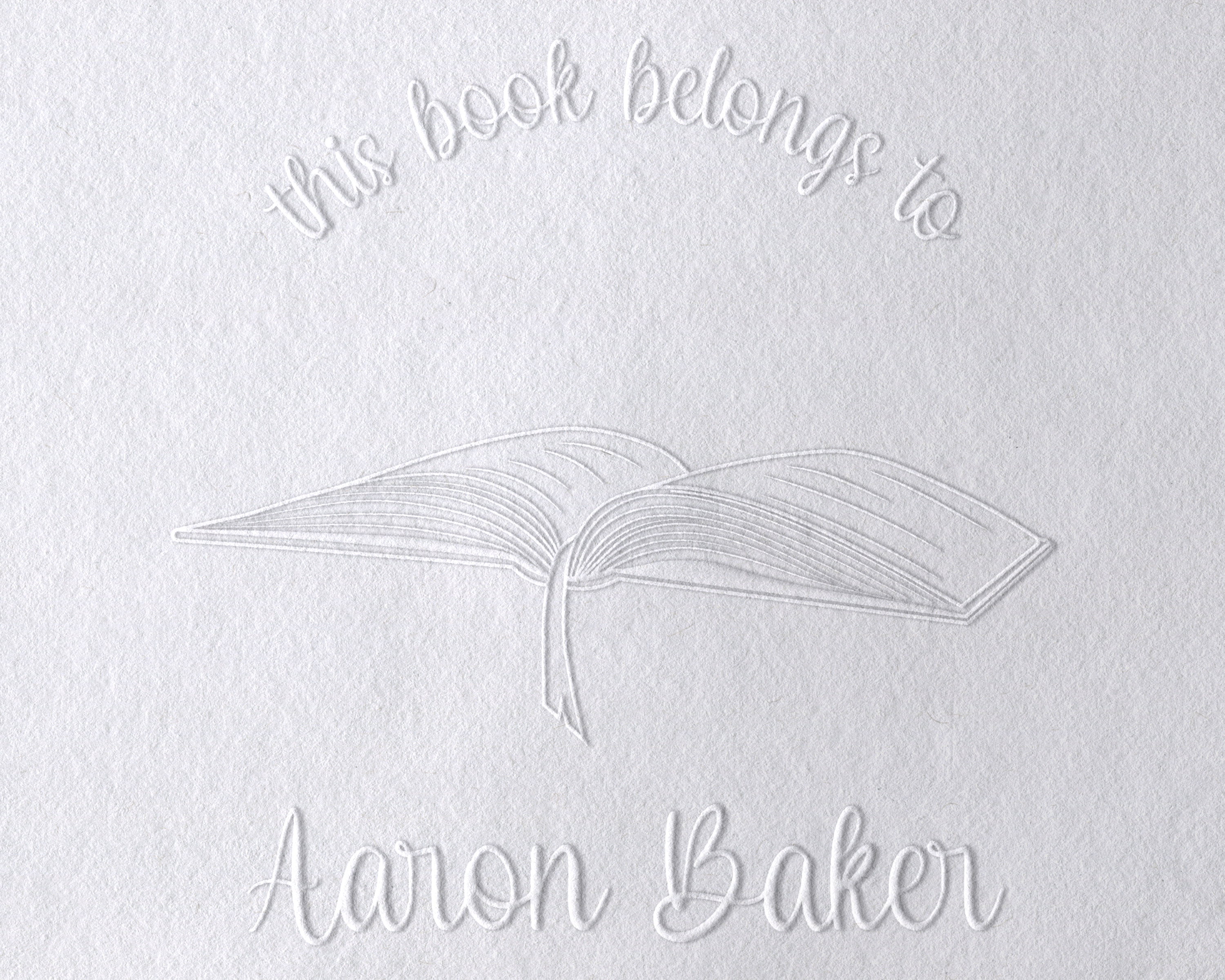 Floral Book Personalized Book Embosser - JL-Book69