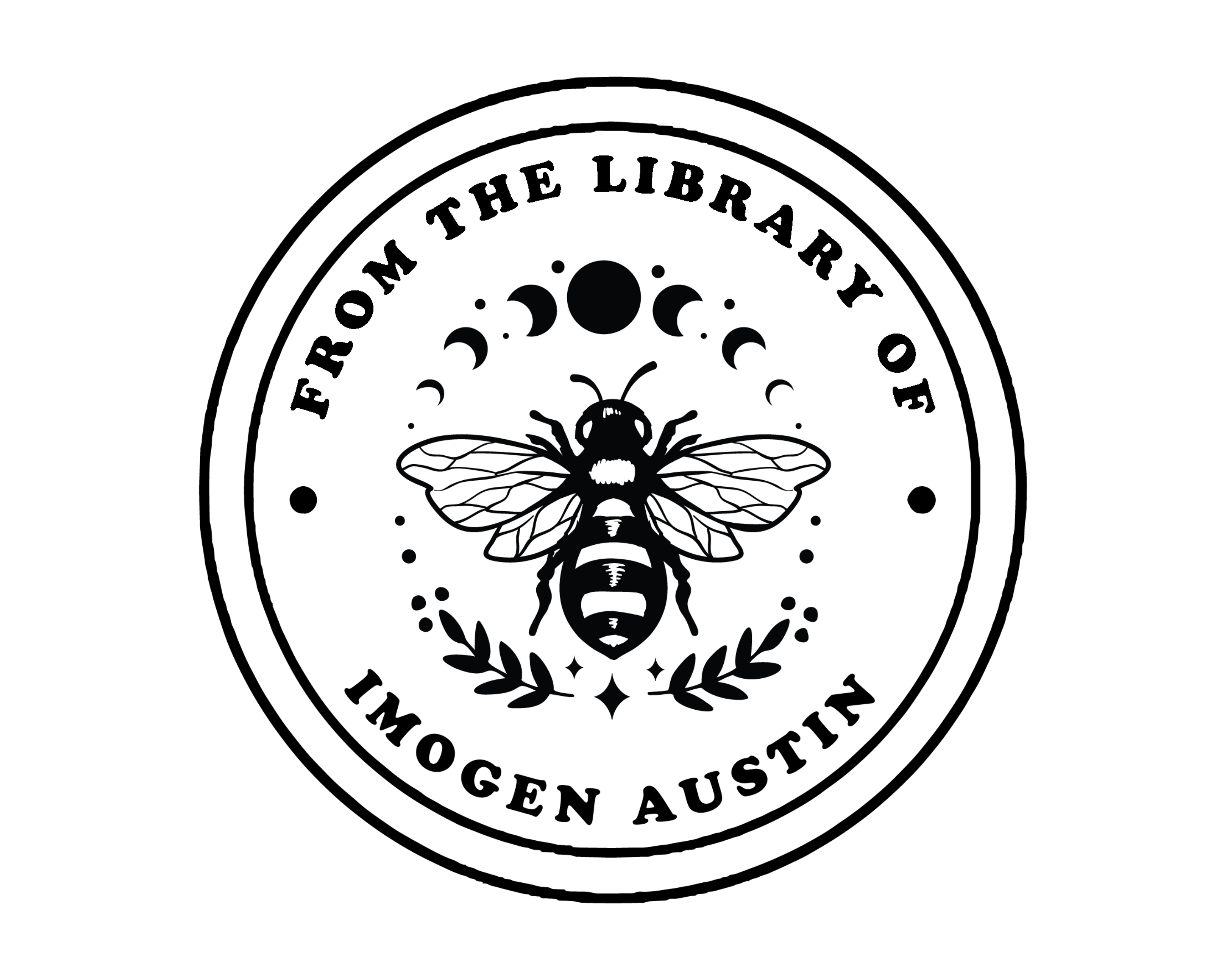 Personalized Book Bee Stamp Self Inking - JL-Celestial17