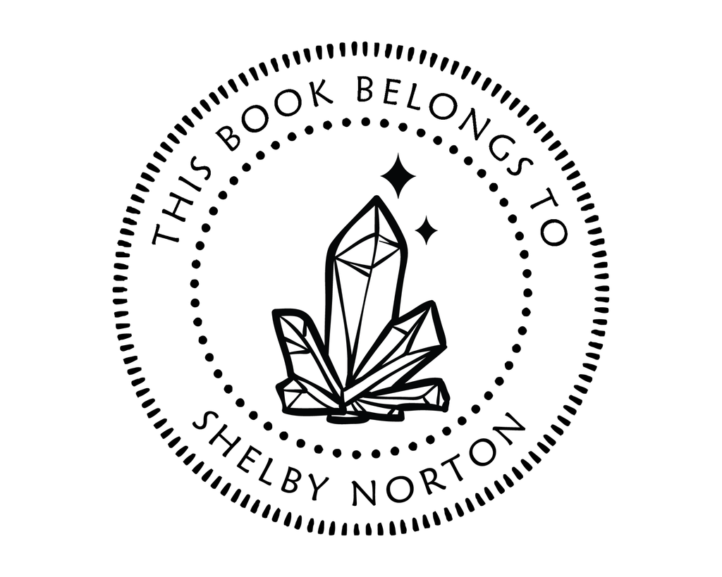 Personalized Book Self Ink Stamp - JL-Celestial22