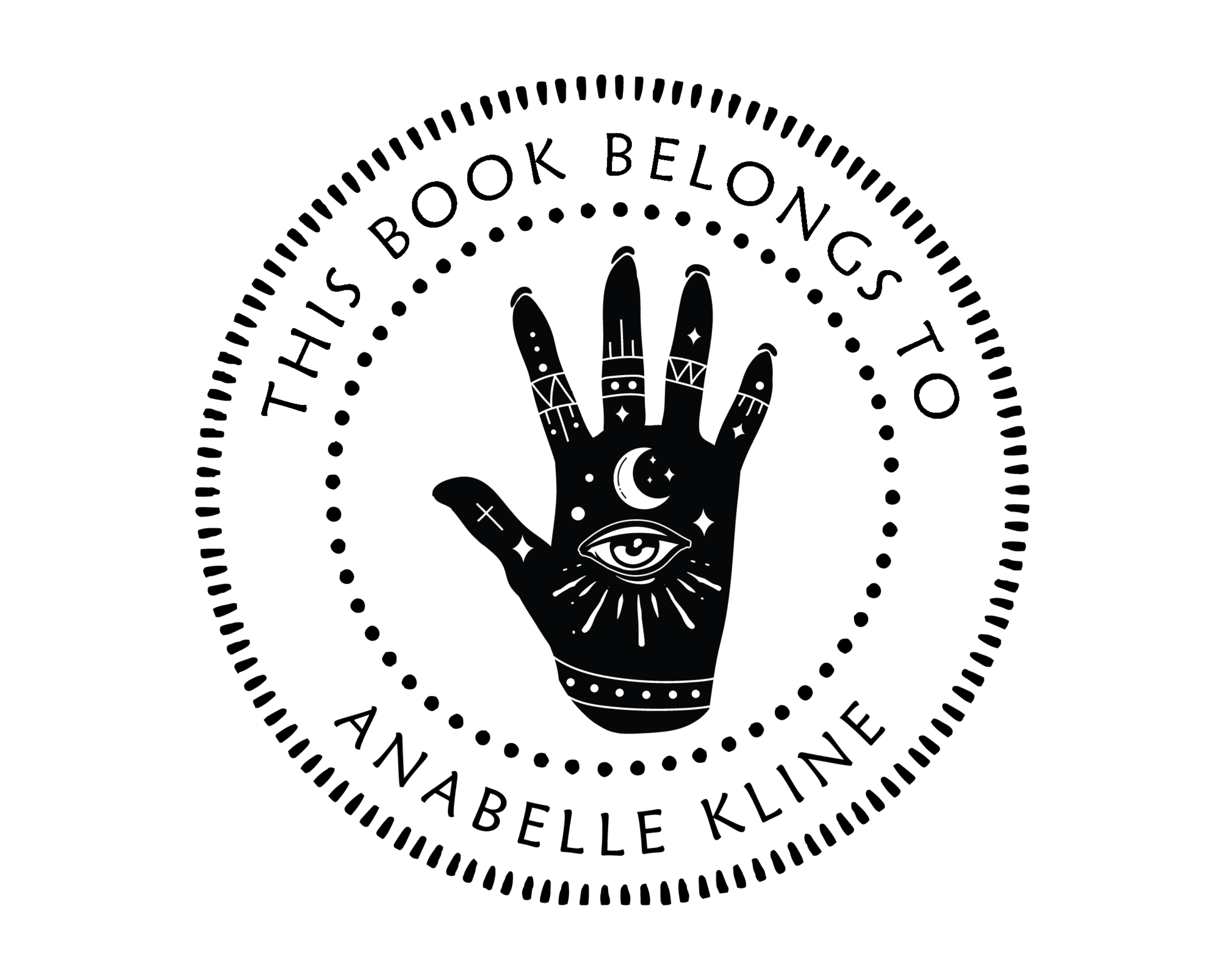 Personalized Book Self Ink Stamp - JL-Celestial28