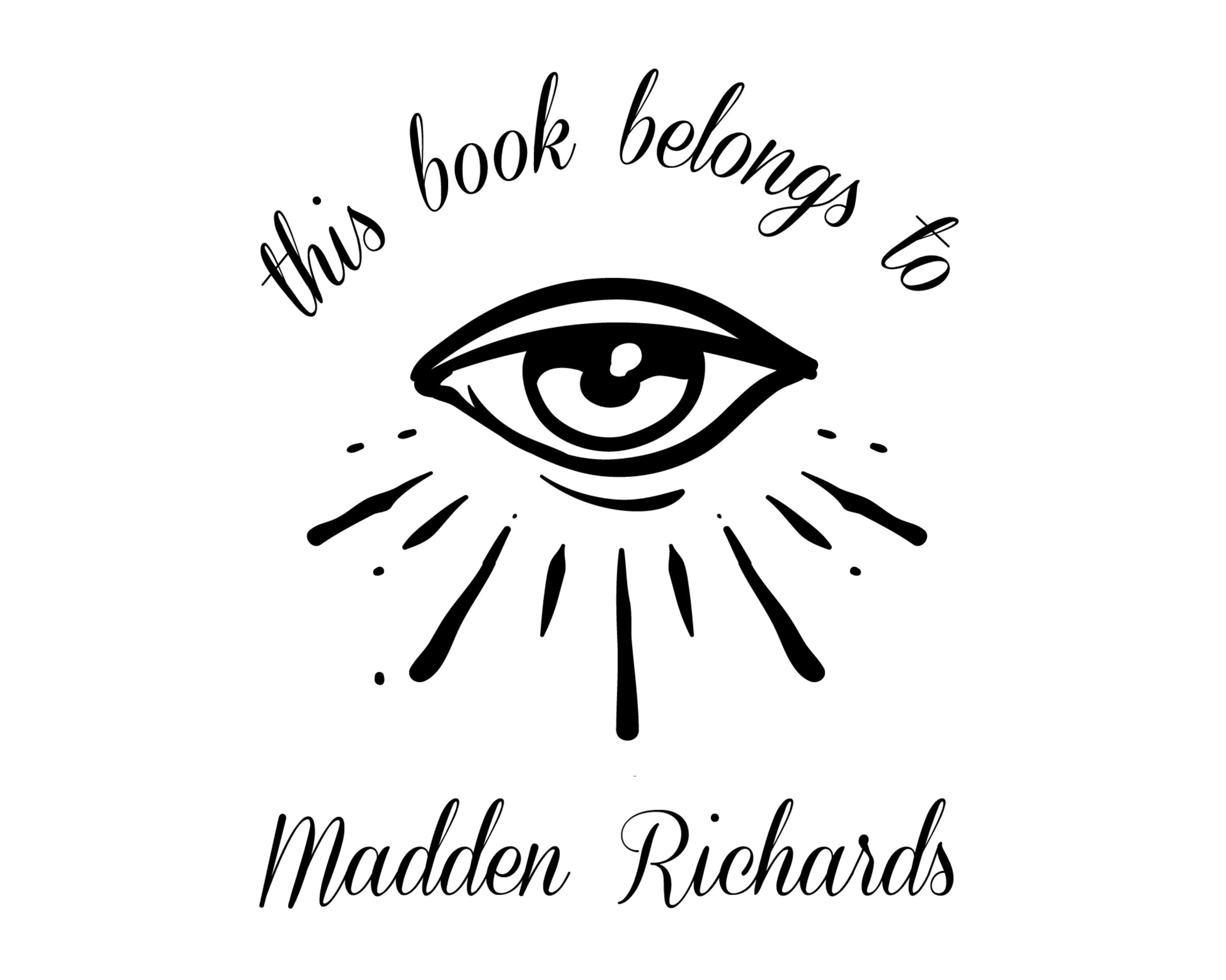 Personalized Book Wooden Handle Stamp - JL-Celestial35