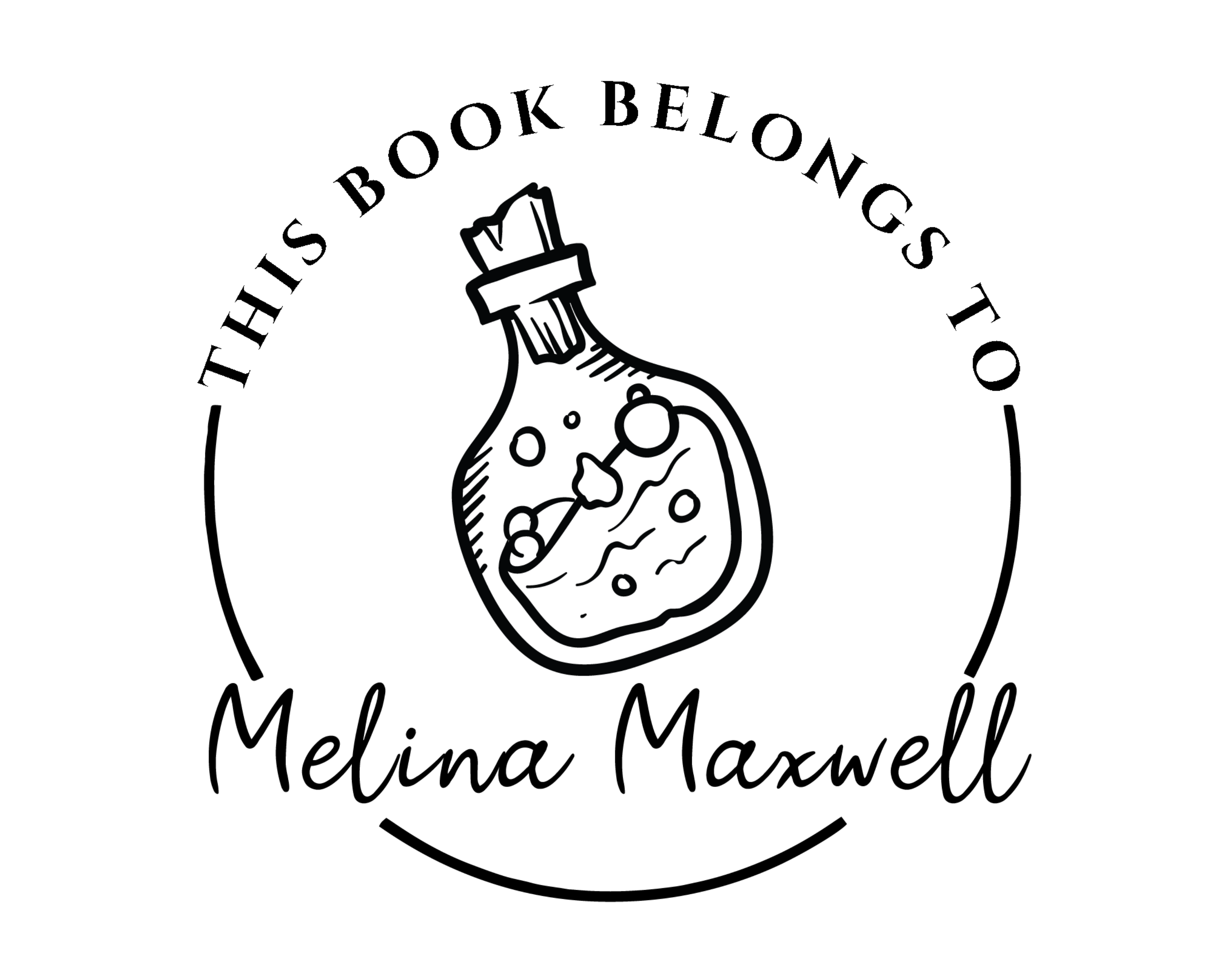 Personalized Book Self Ink Stamp - JL-Celestial36