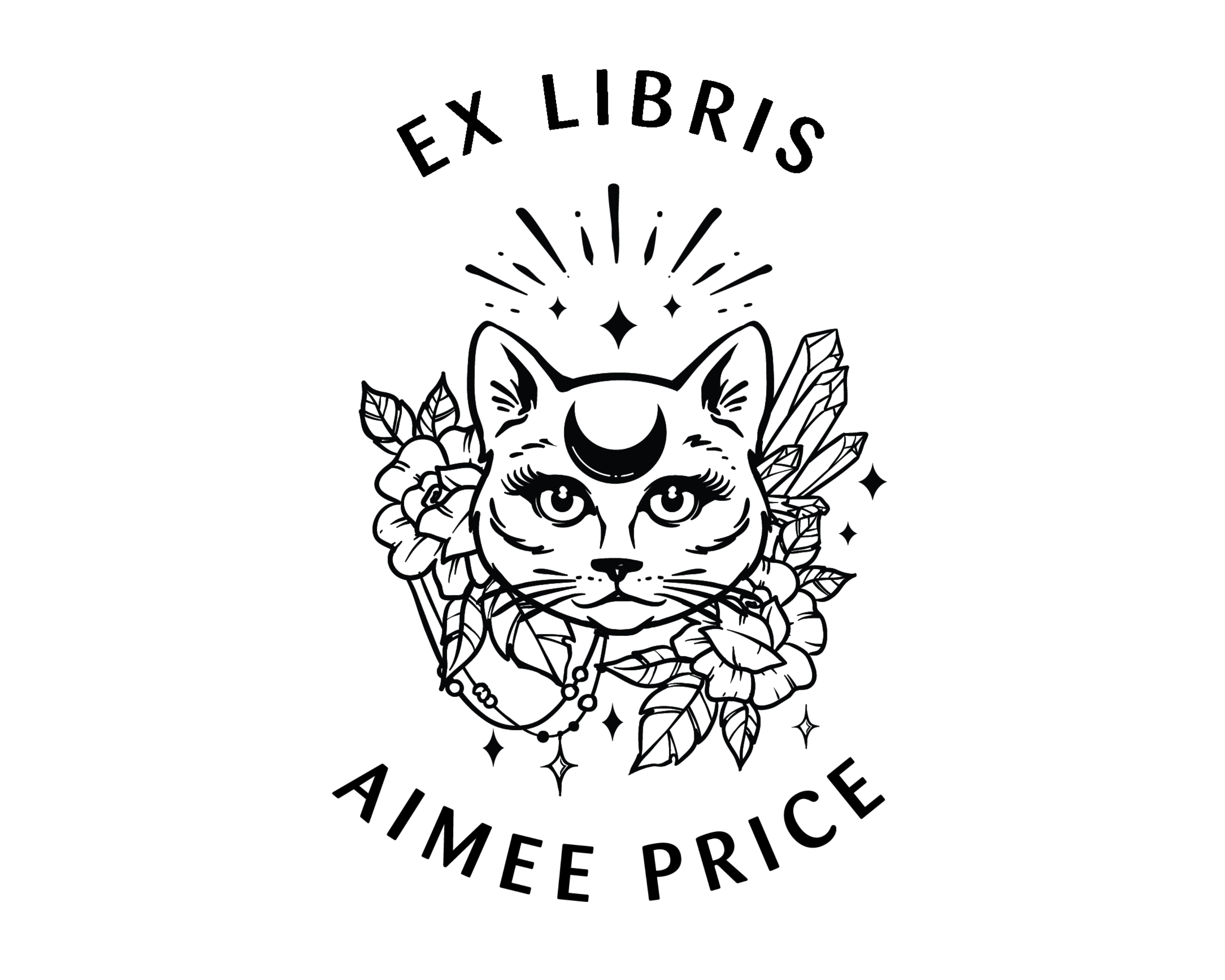 Personalized Book Self Ink Stamp - JL-Celestial45