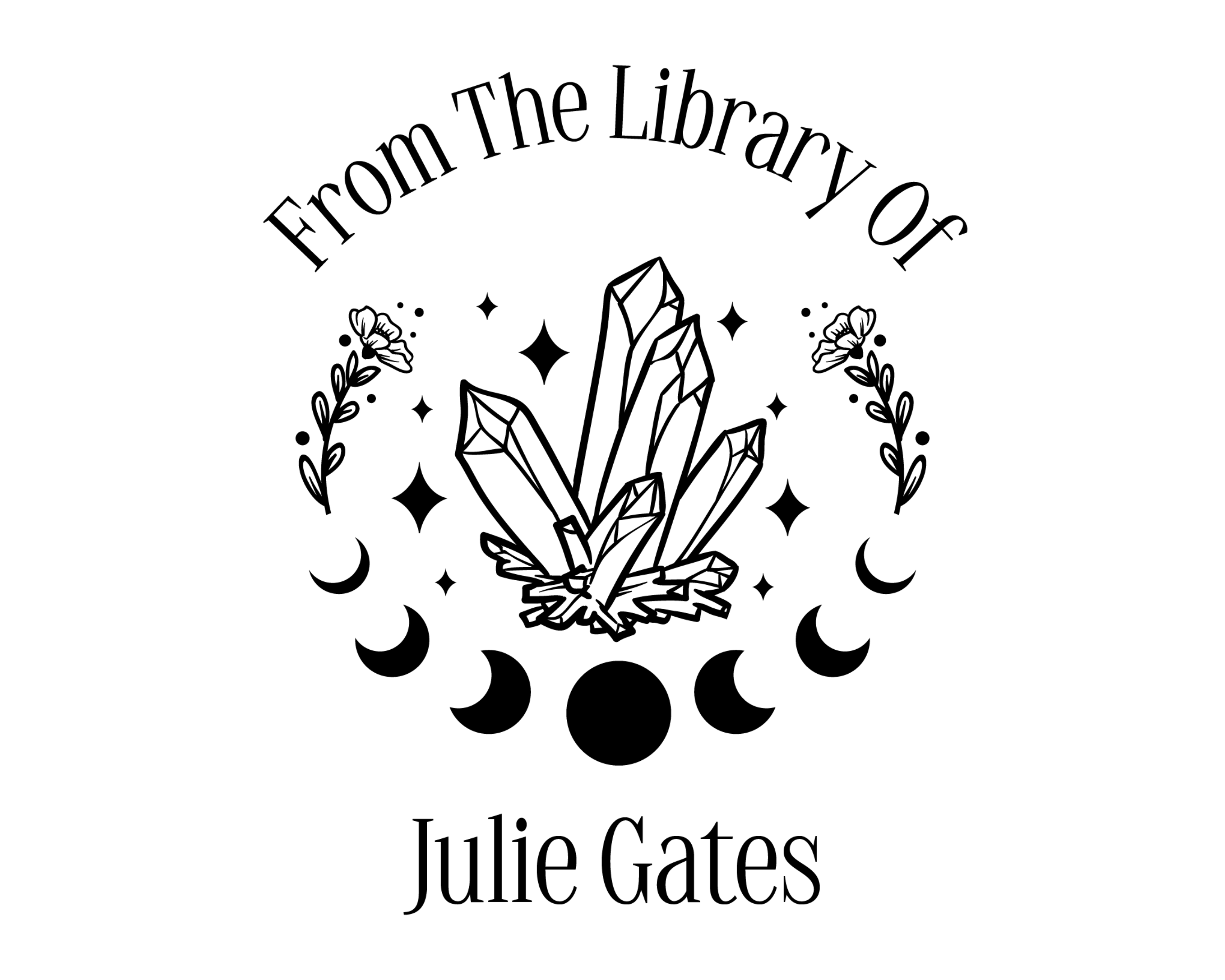 Personalized Book Wooden Handle Stamp - JL-Celestial49