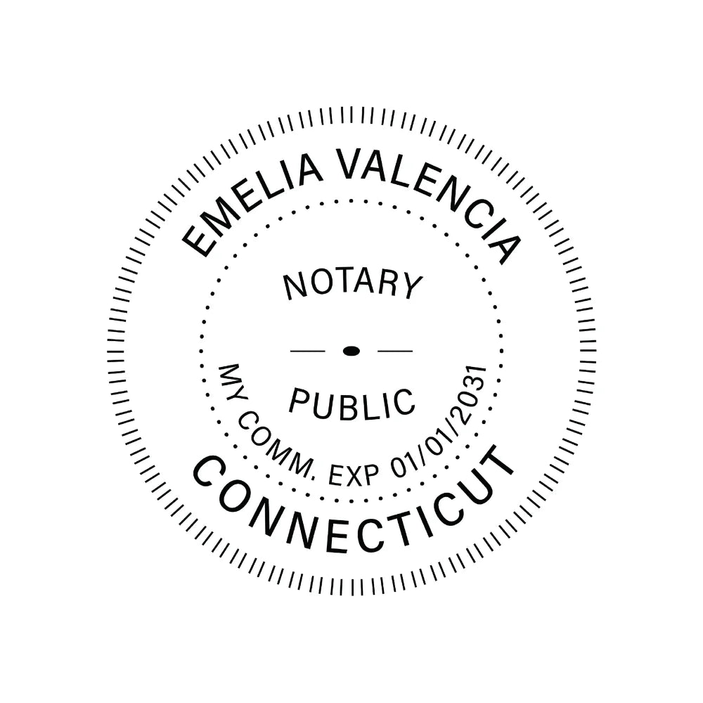 JL Connecticut Notary Stamp