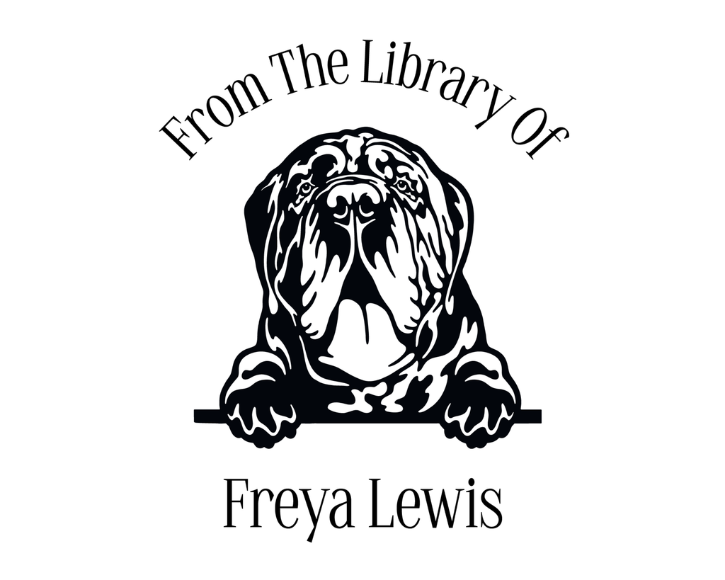 Personalized Book Self Ink Stamp - JL-DOG12-NeapolitanMastiff