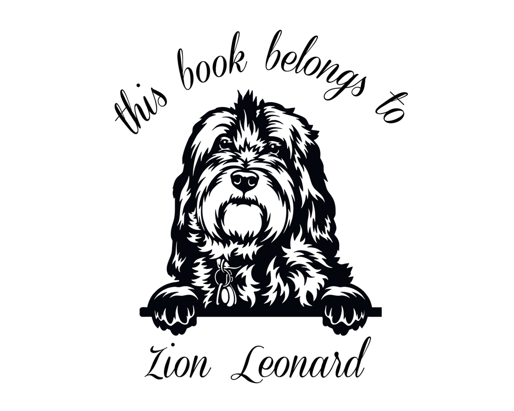 Personalized Book Wooden Handle Stamp - JL-DOG21