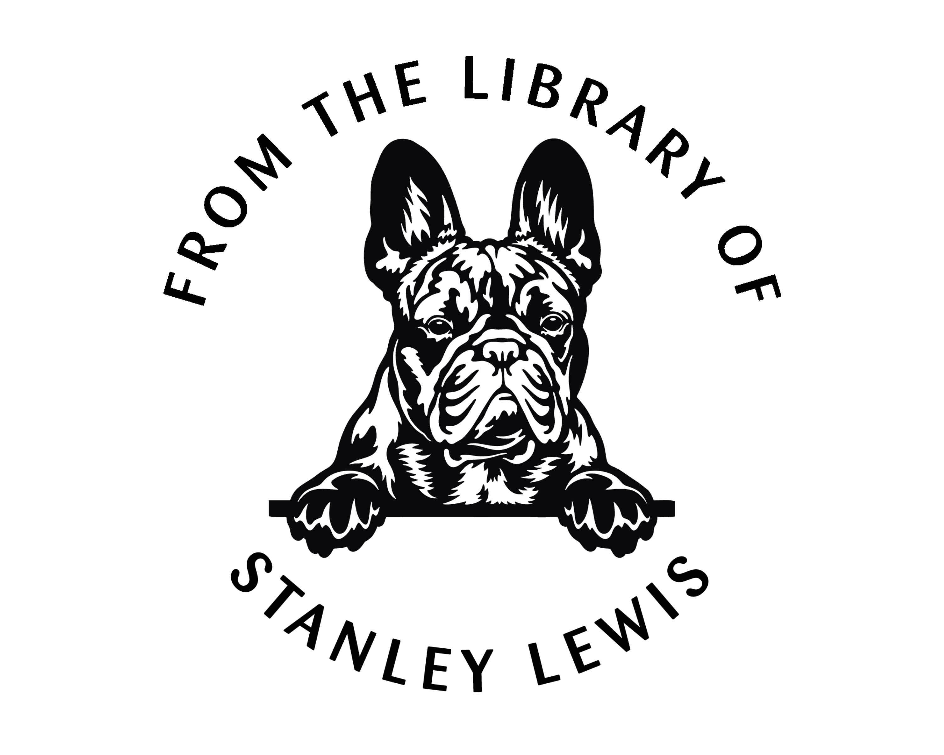 Personalized Book Wooden Handle Stamp - JL-DOG22-FrenchBulldog