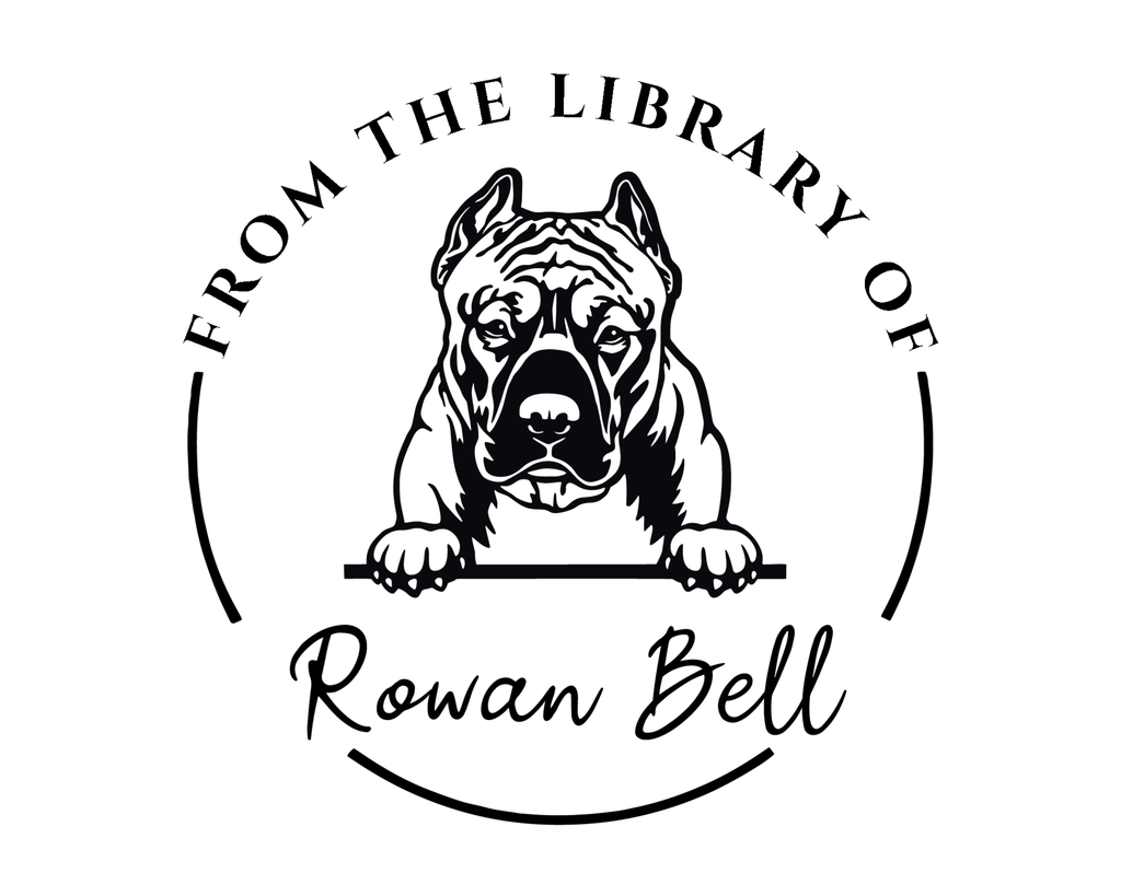 Personalized Book Wooden Handle Stamp - JL-DOG3-AmericanPitBull