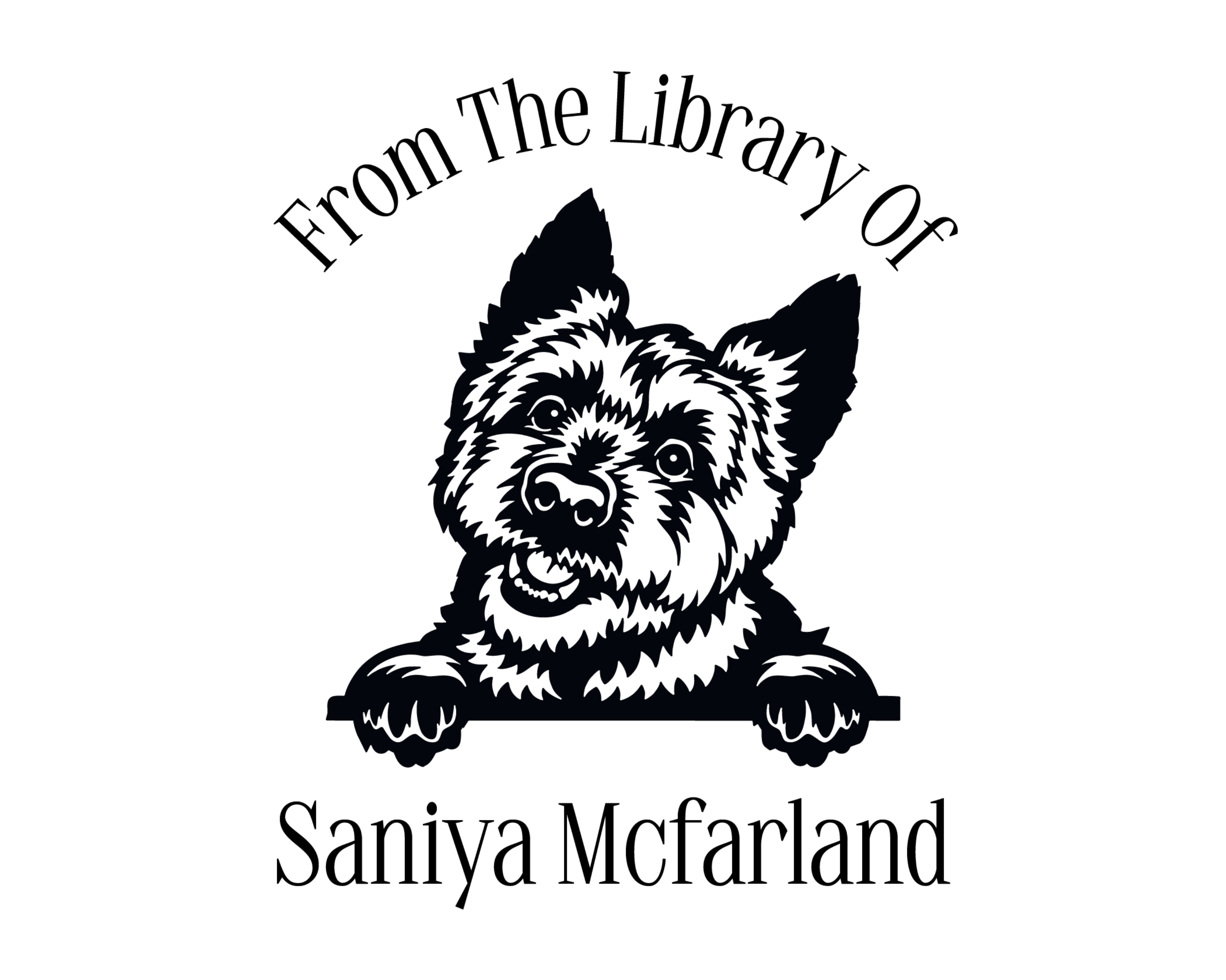 Personalized Book Wooden Handle Stamp - JL-DOG33-YorkshireTerrier