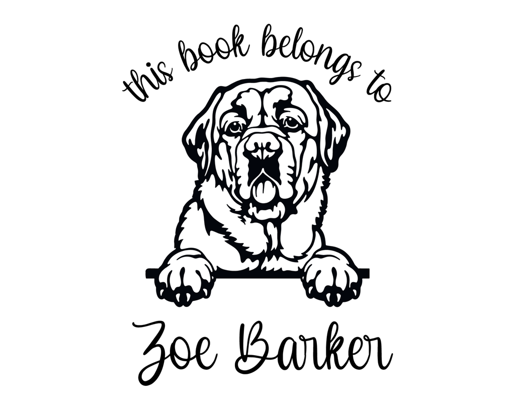 Personalized Book Self Ink Stamp - JL-DOG34-LabradorRetriever