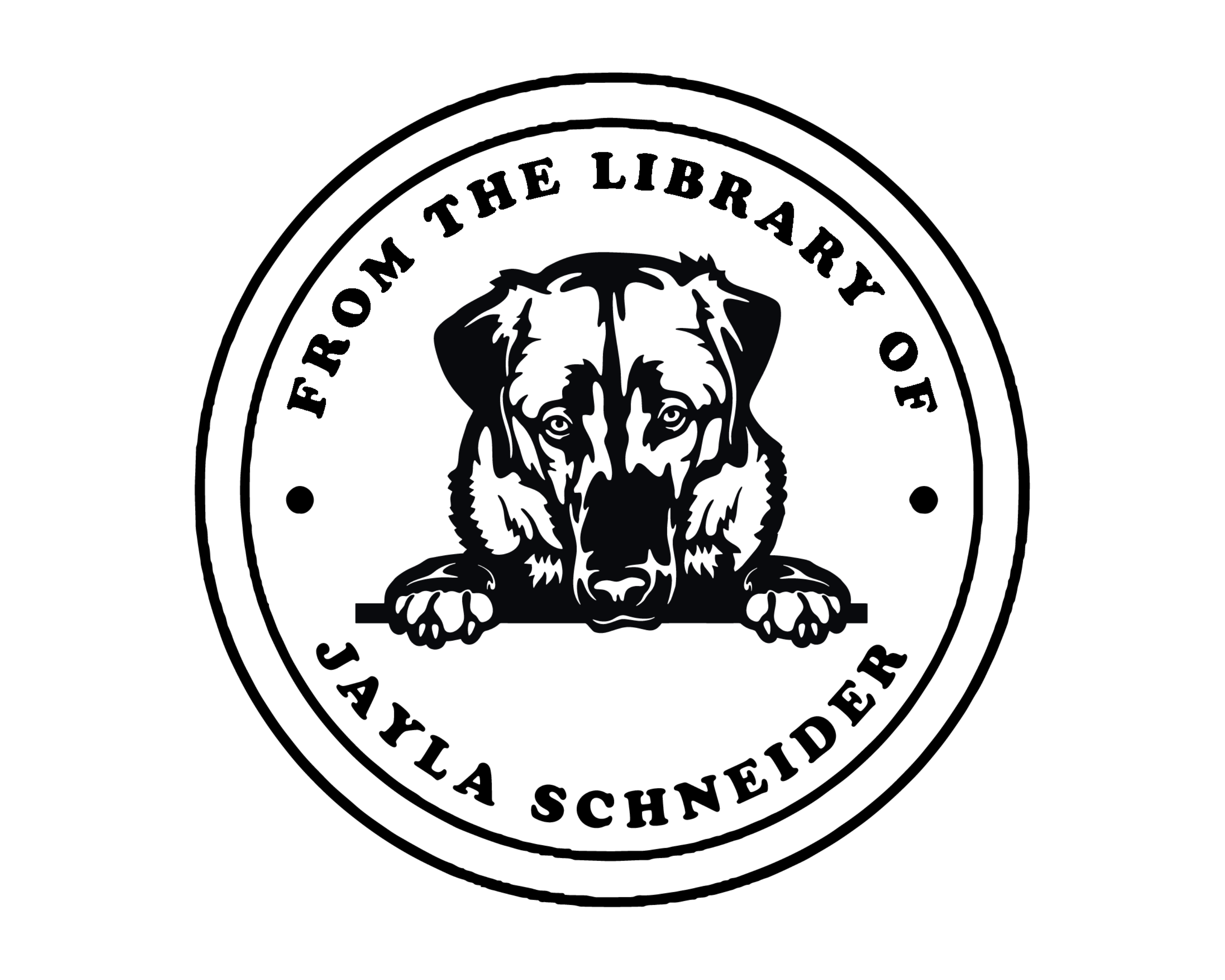 Personalized Book Wooden Handle Stamp - JL-DOG39-AnatolianShepherdDog