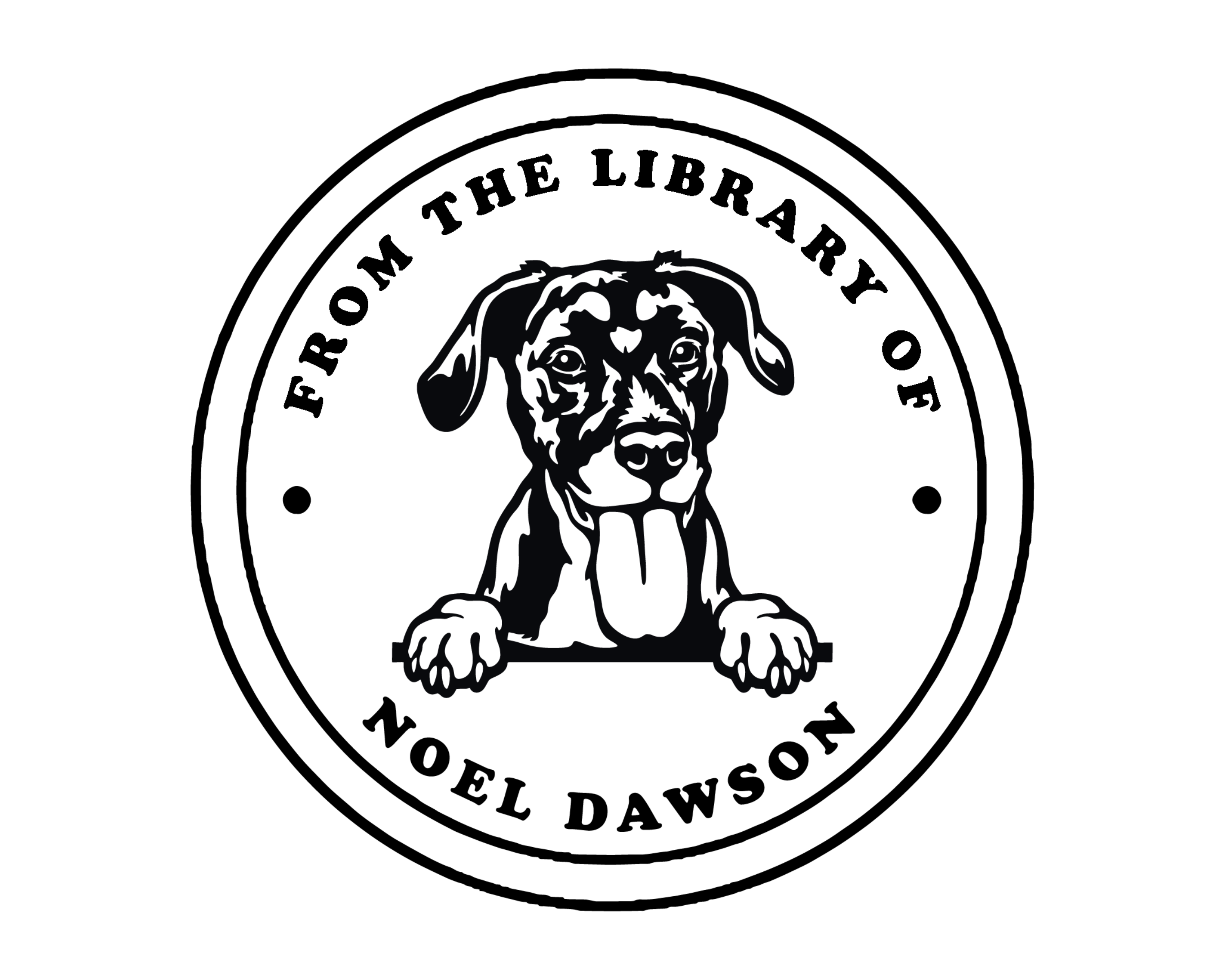 Personalized Book Self Ink Stamp - JL-DOG4-Doberman