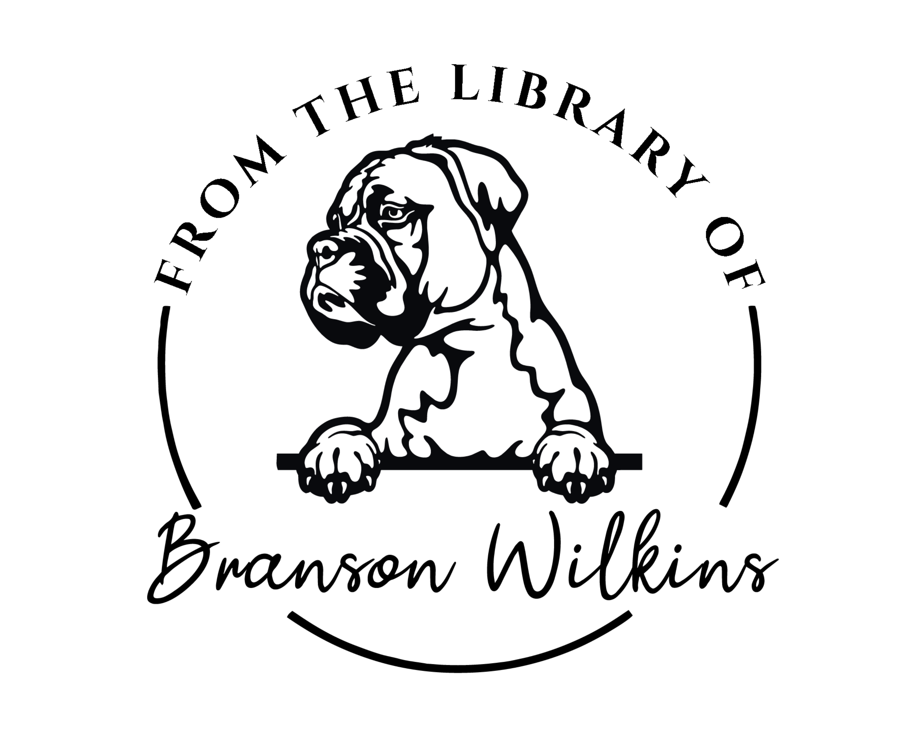 Personalized Book Self Ink Stamp - JL-DOG45-Boxer