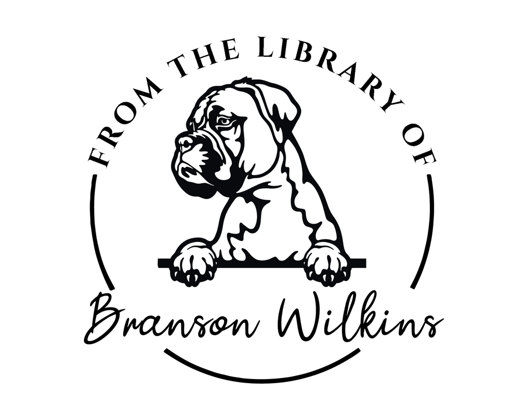 Personalized Book Wooden Handle Stamp - JL-DOG45-Boxer