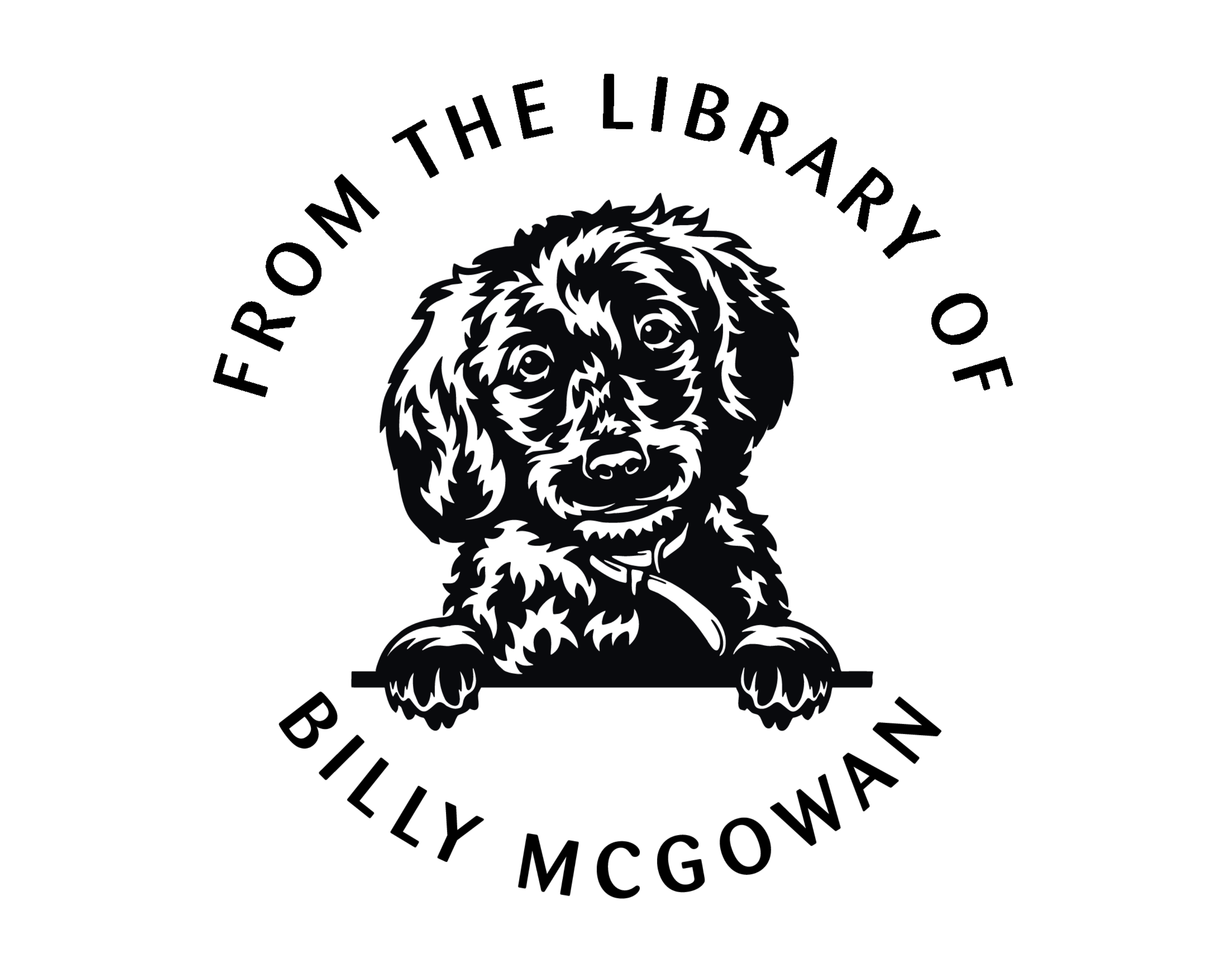 Personalized Book Self Ink Stamp - JL-DOG8-Poodle