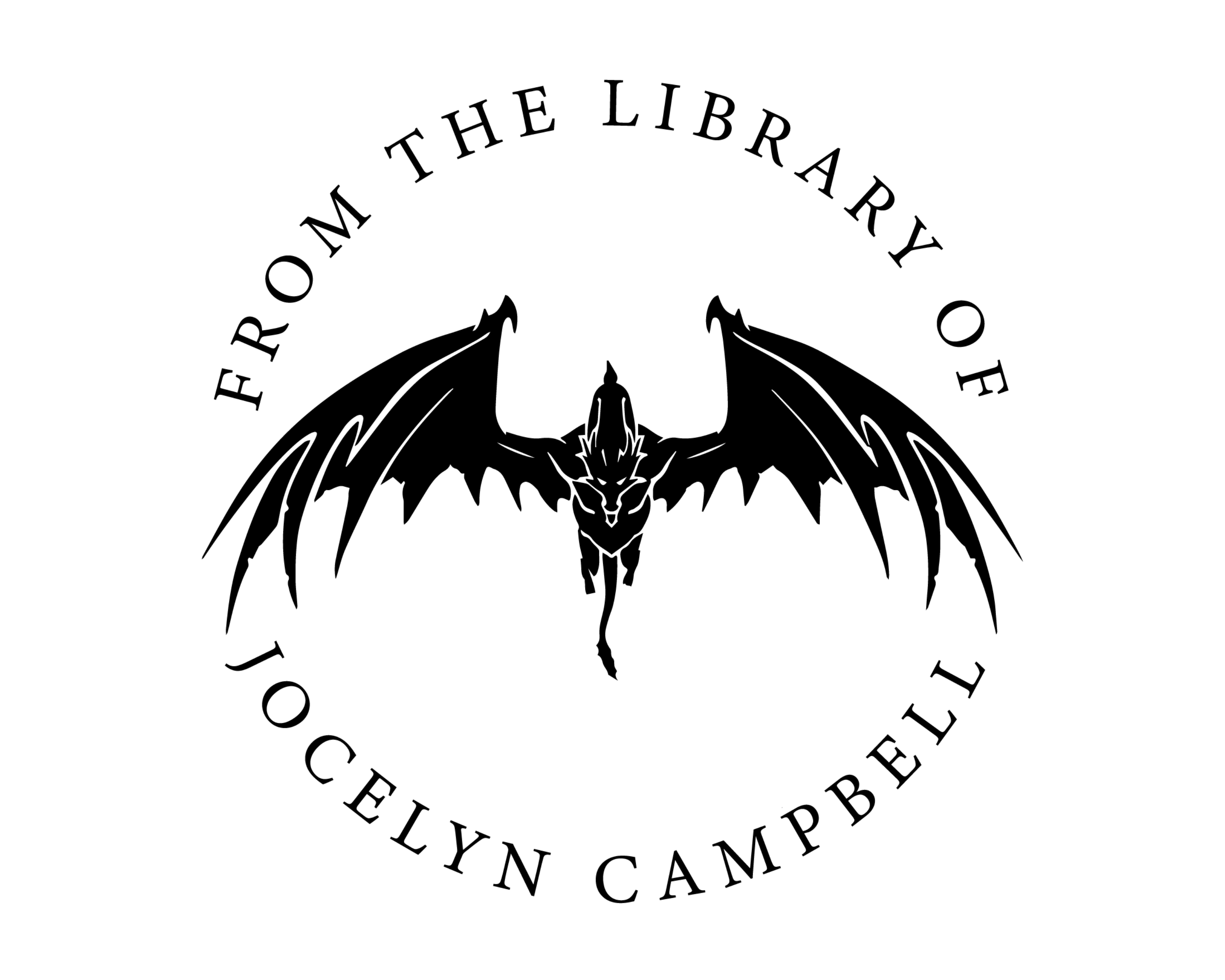 Personalized Book Self Ink Stamp - JL-DRAGON11