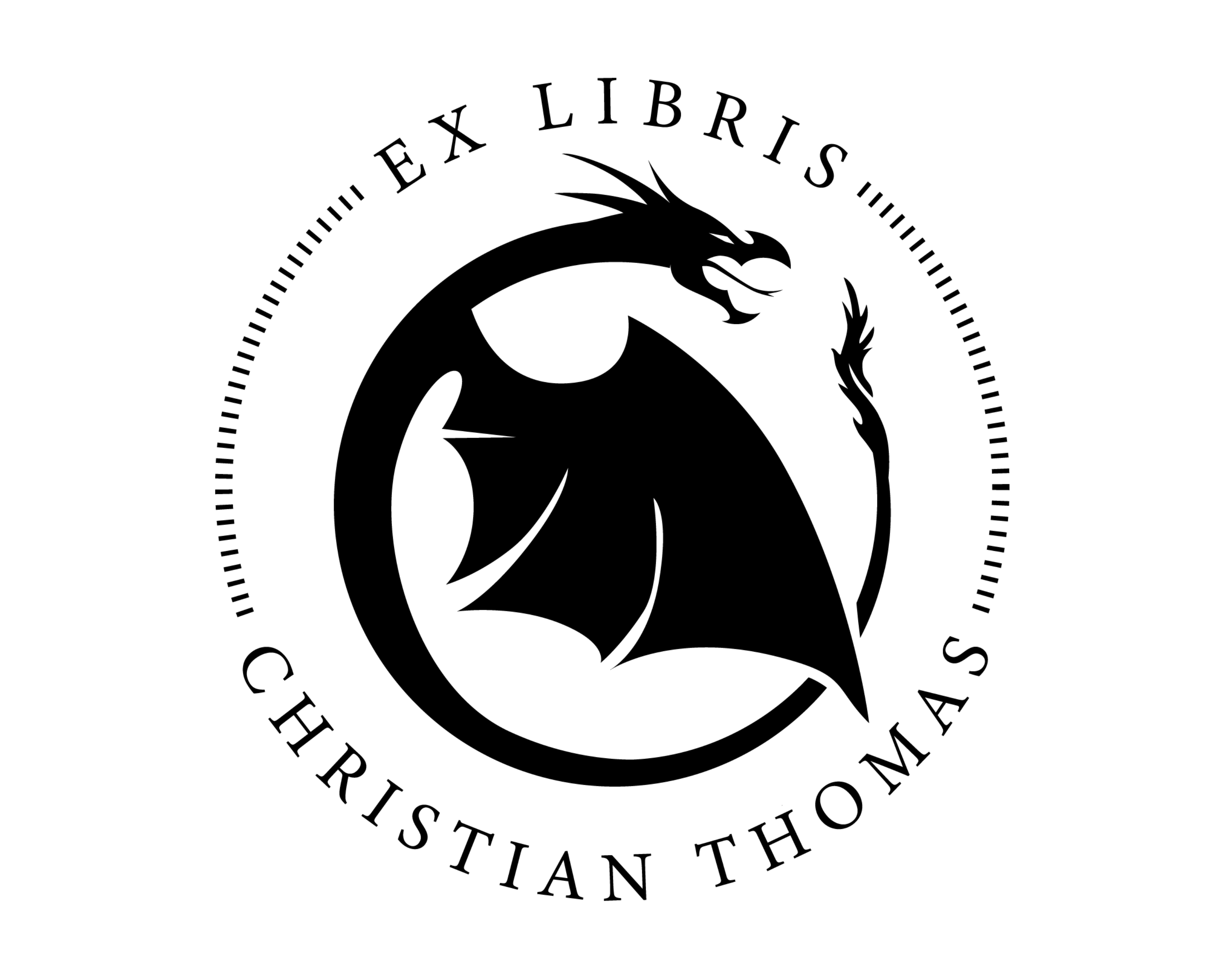 Personalized Book Self Ink Stamp - JL-DRAGON13