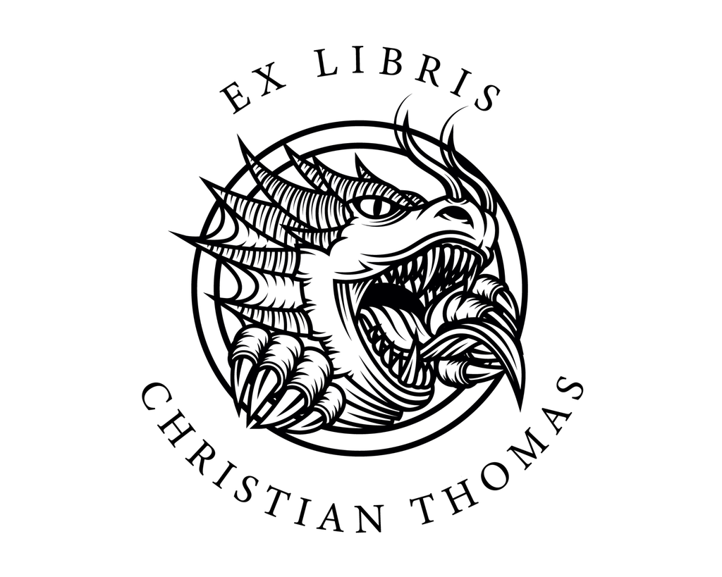 Personalized Book Self Ink Stamp - JL-DRAGON14