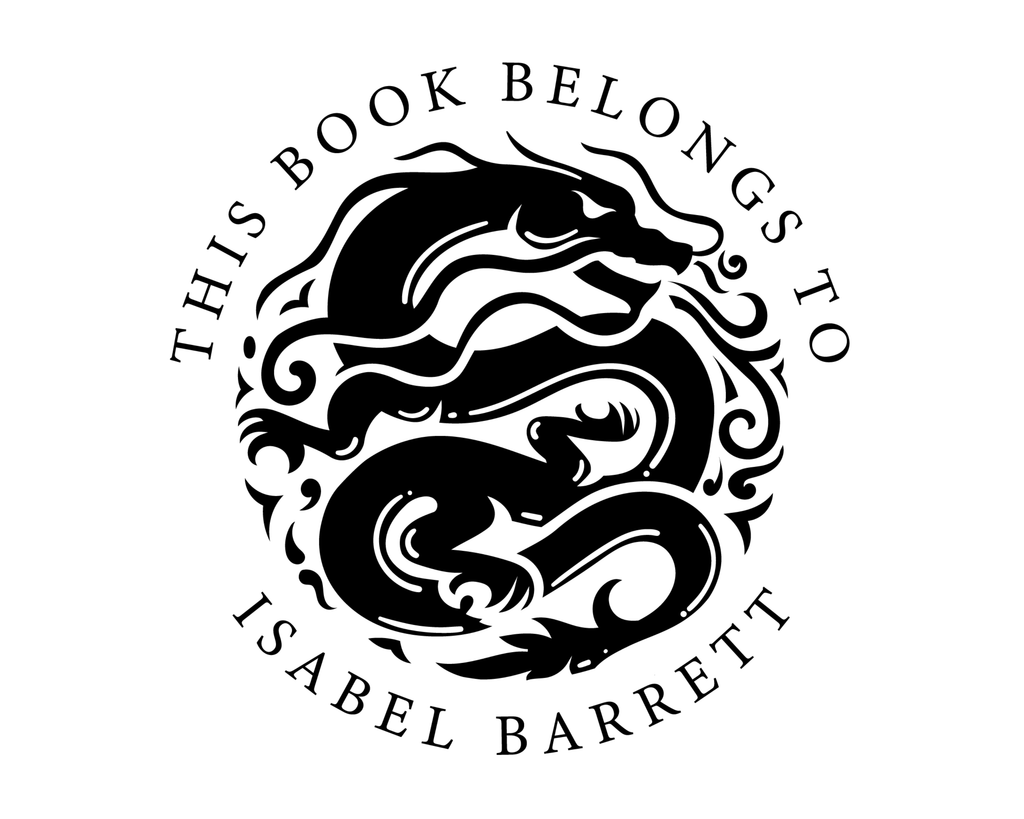 Personalized Book Wooden Handle Stamp - JL-DRAGON15