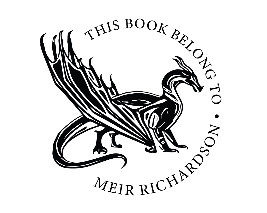 Personalized Book Self Ink Stamp - JL-DRAGON3