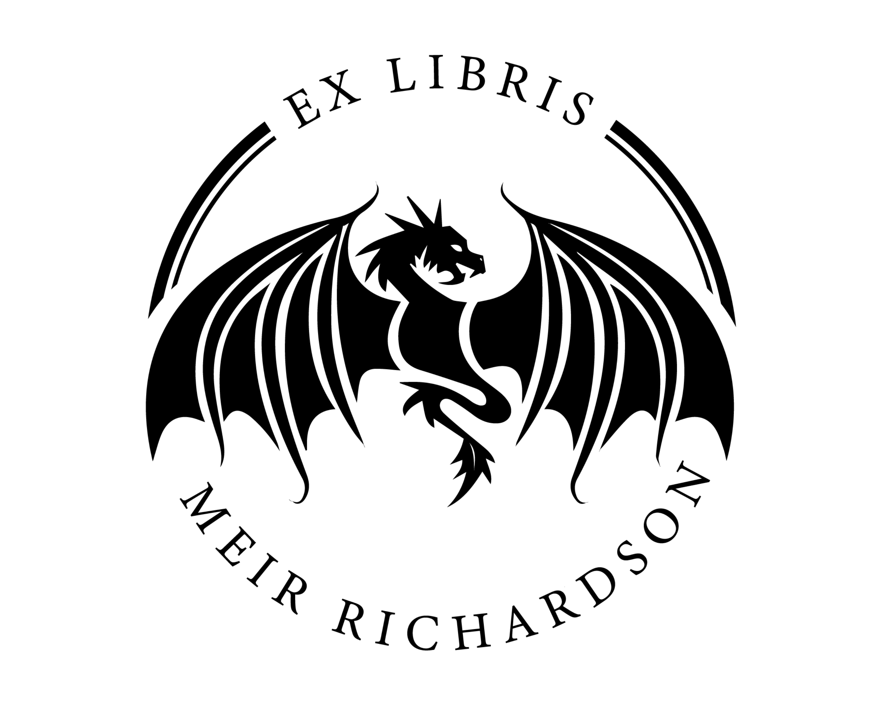 Personalized Book Self Ink Stamp - JL-DRAGON5