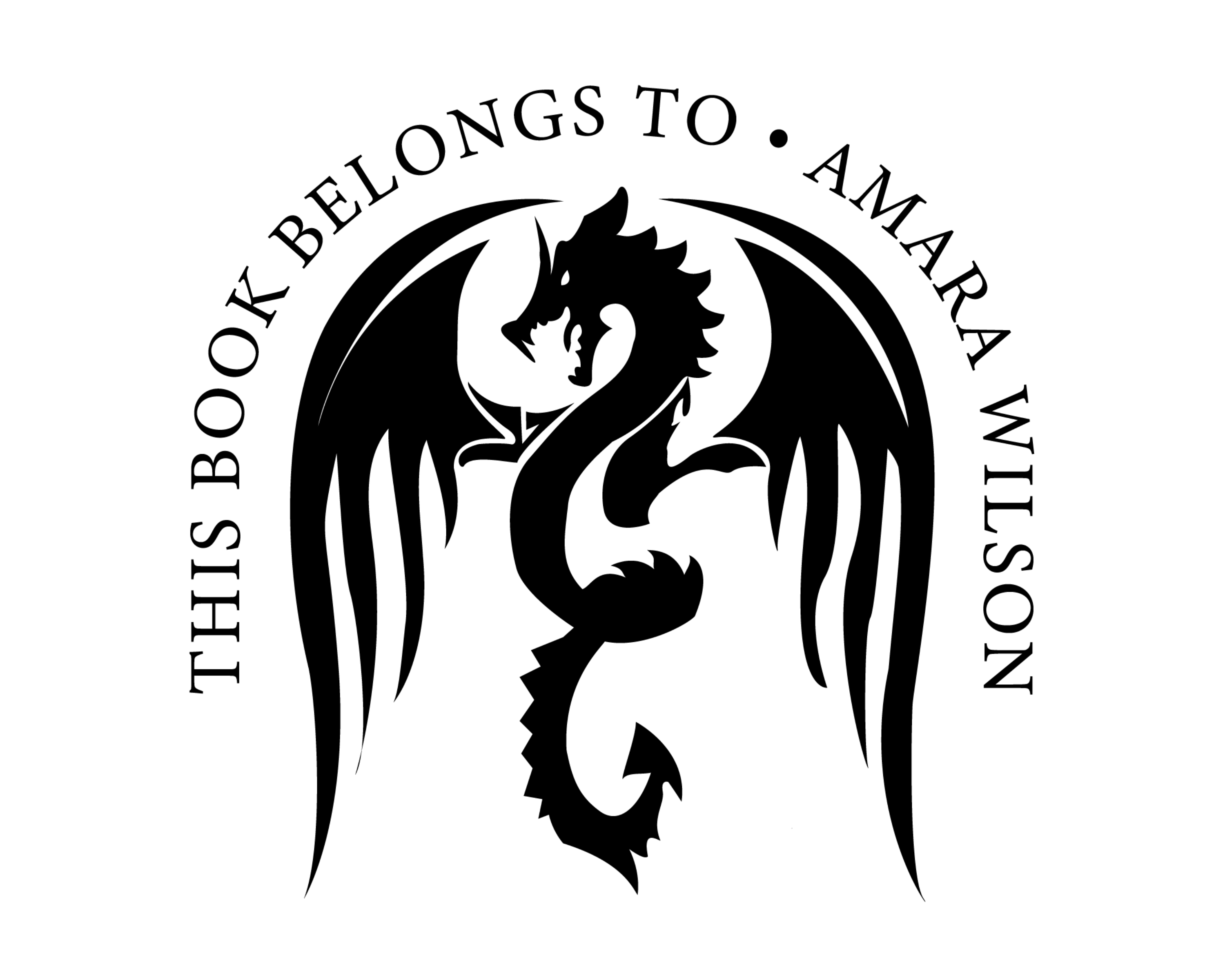 Personalized Book Self Ink Stamp - JL-DRAGON8