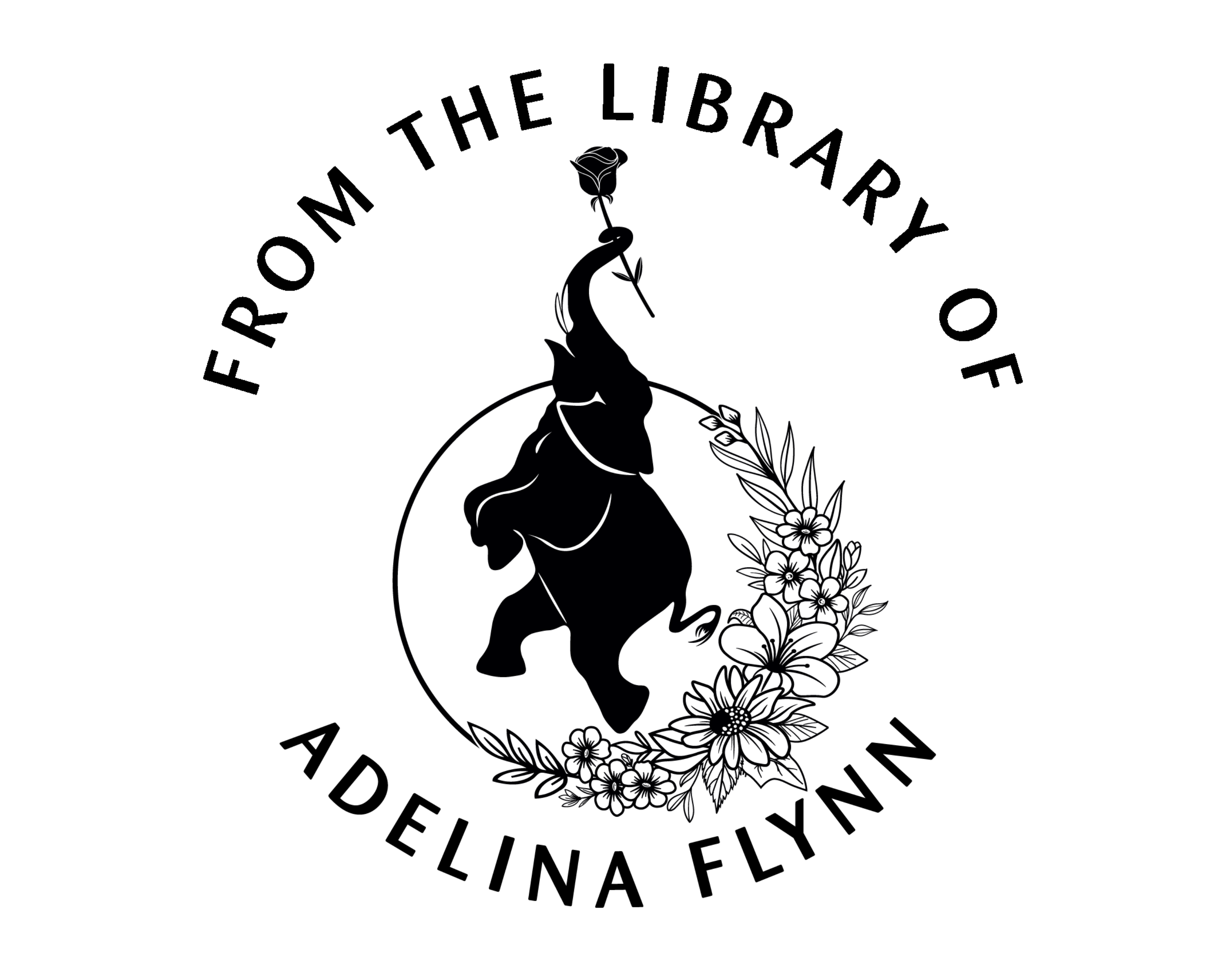 Personalized Book Wooden Handle Stamp - JL-Elephants8