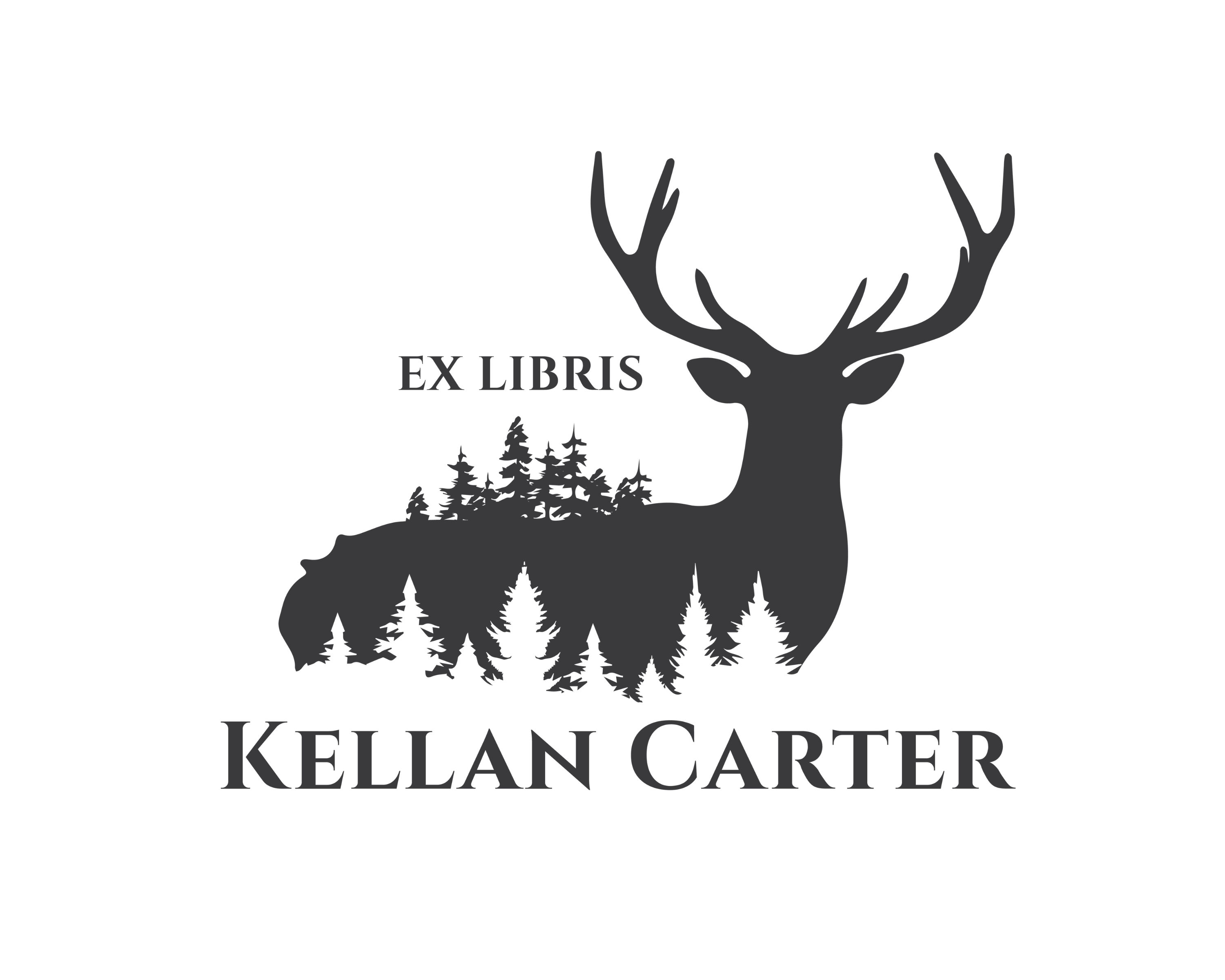 Personalized Book Self Ink Stamp - JL-FOREST2