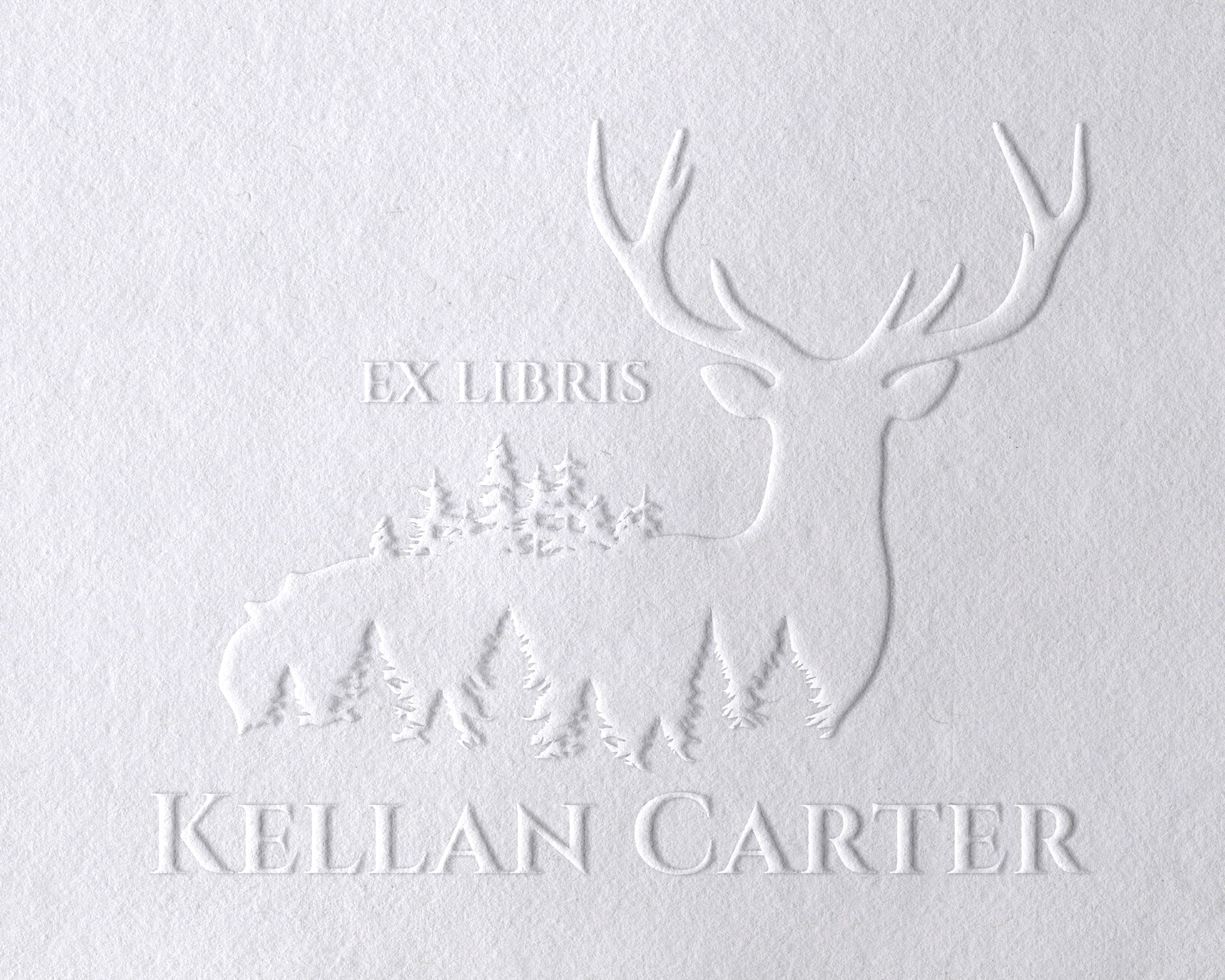 Animal Themed Personalized Book Embosser - JL-FOREST2