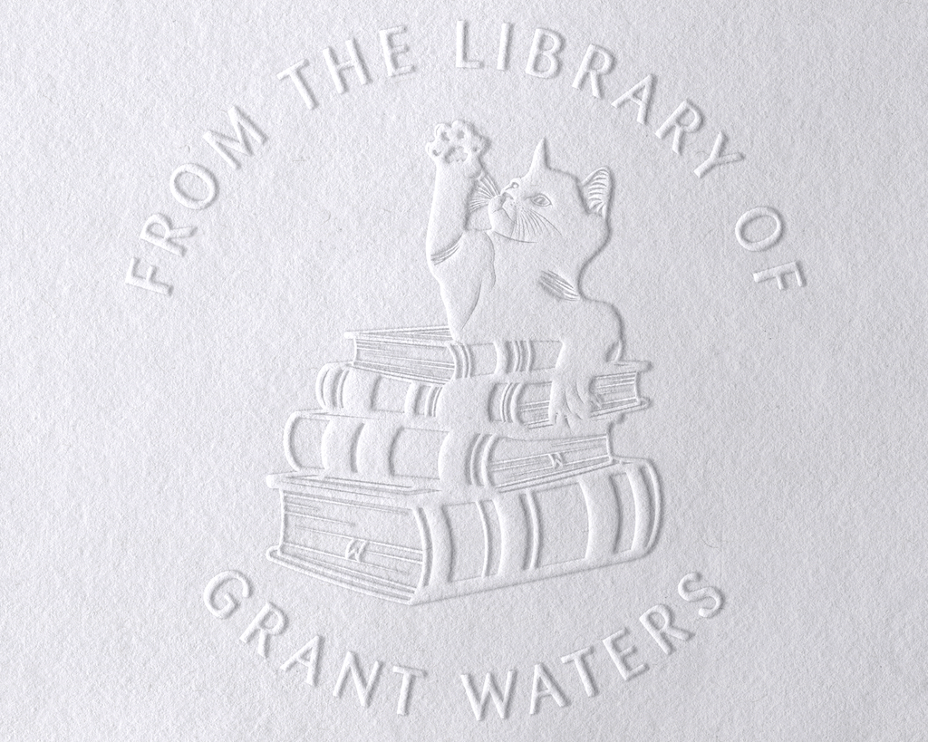 Personalized Book Embosser - JL-FloralCats15
