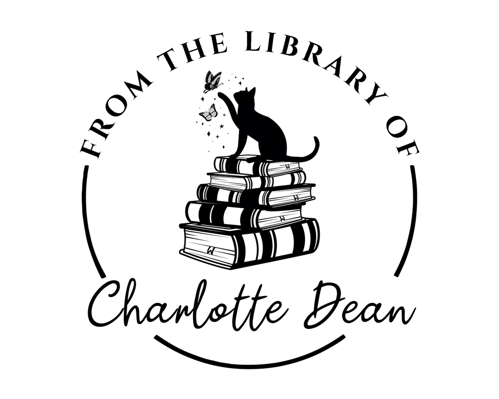 Personalized Book Wooden Handle Stamp - JL-FloralCats17