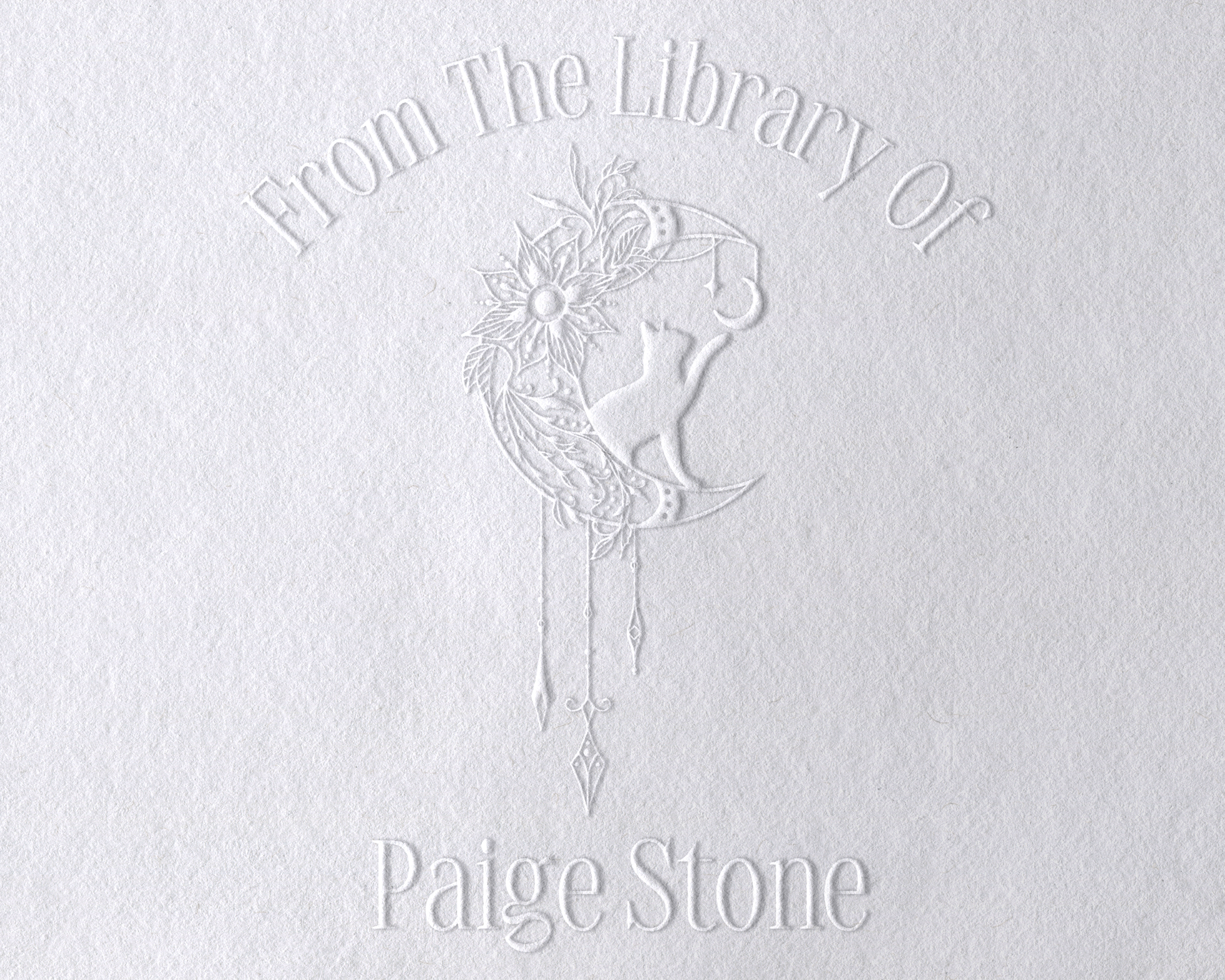 Personalized Book Embosser - JL-FloralCats20