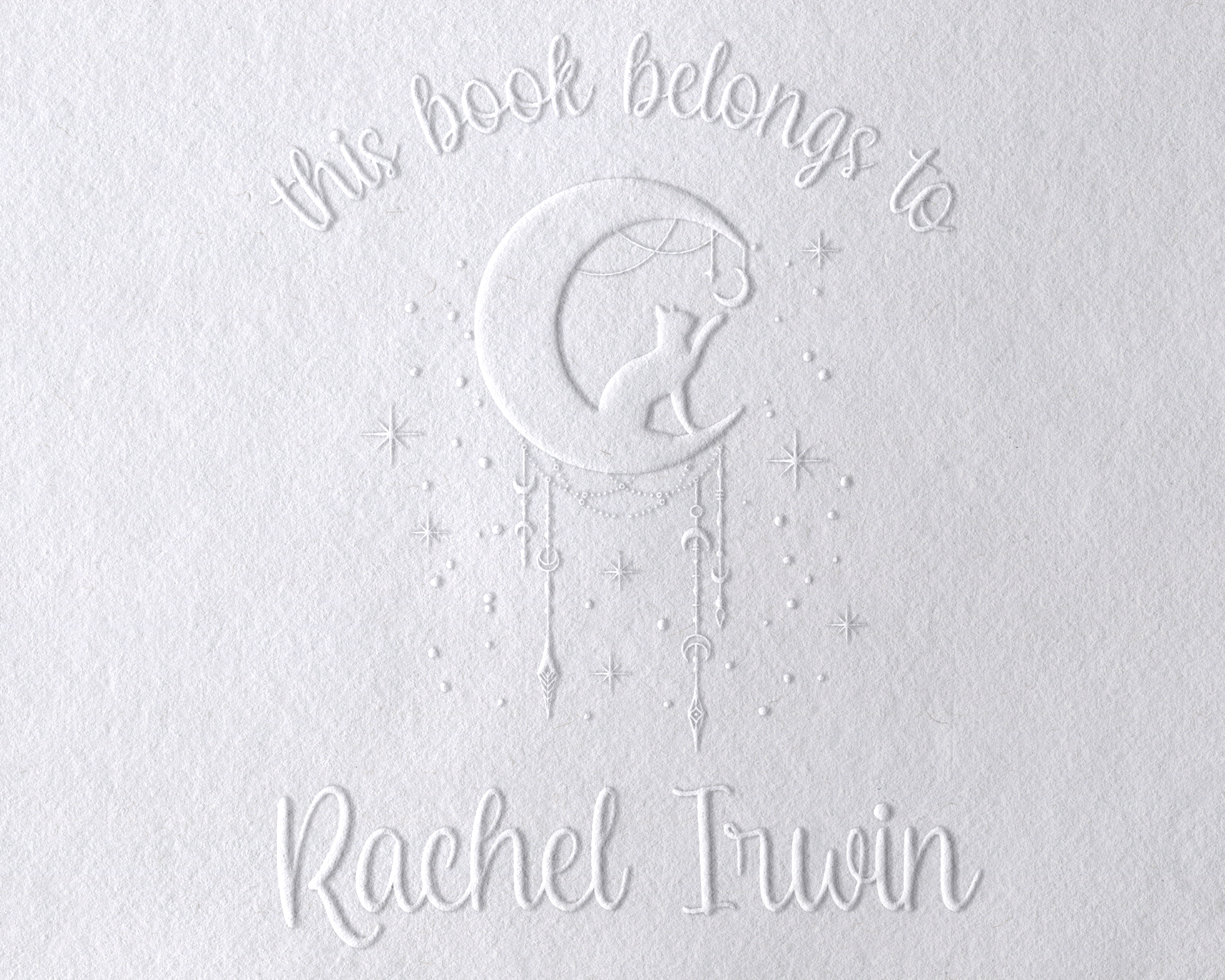 Personalized Book Embosser - JL-FloralCats21