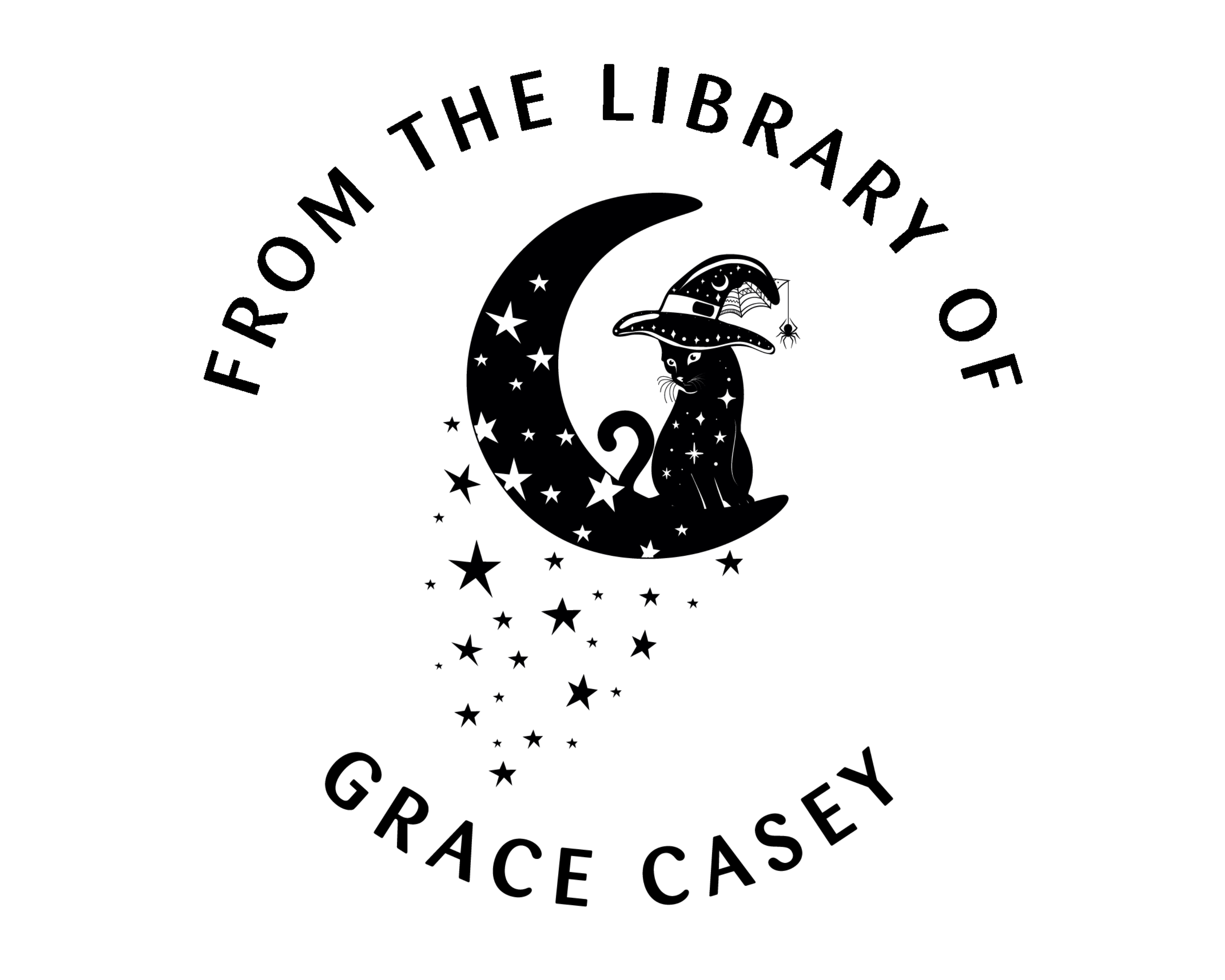 Personalized Book Wooden Handle Stamp - JL-FloralCats22