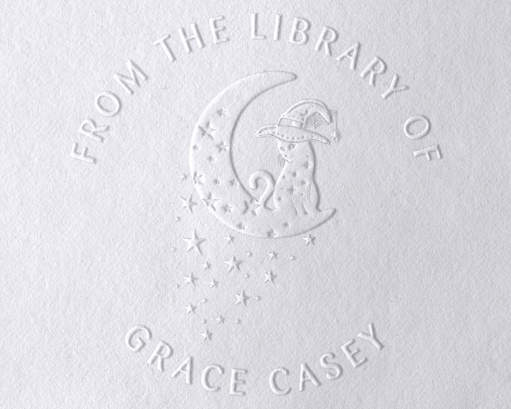 Personalized Book Embosser - JL-FloralCats22