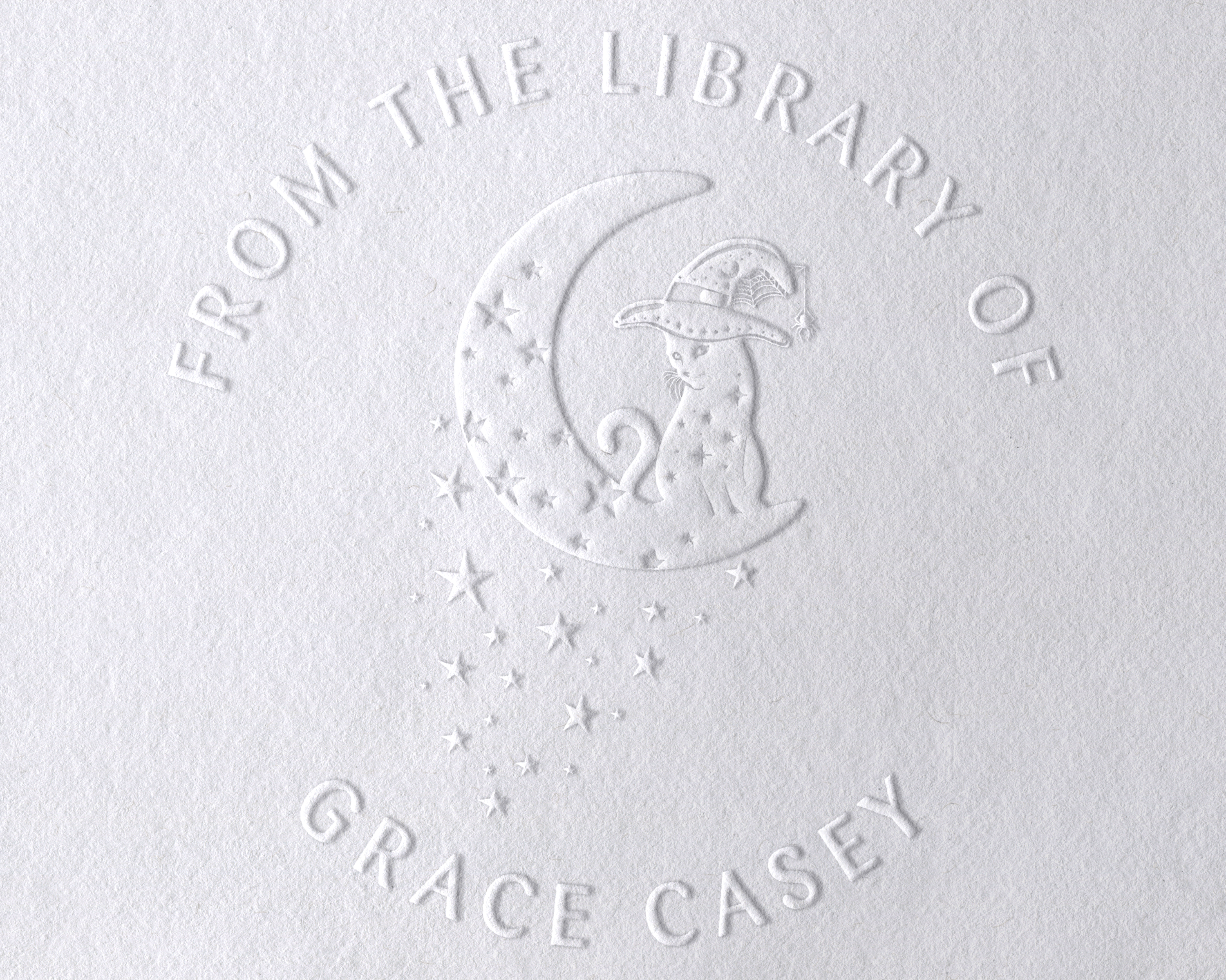 Personalized Book Embosser - JL-FloralCats22